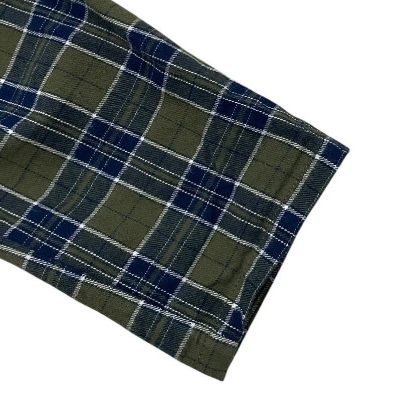 Asos ASOS Green & Navy Blue Plaid High Rise Trousers Size 25" / US 0 / IT 36 - 3 Thumbnail