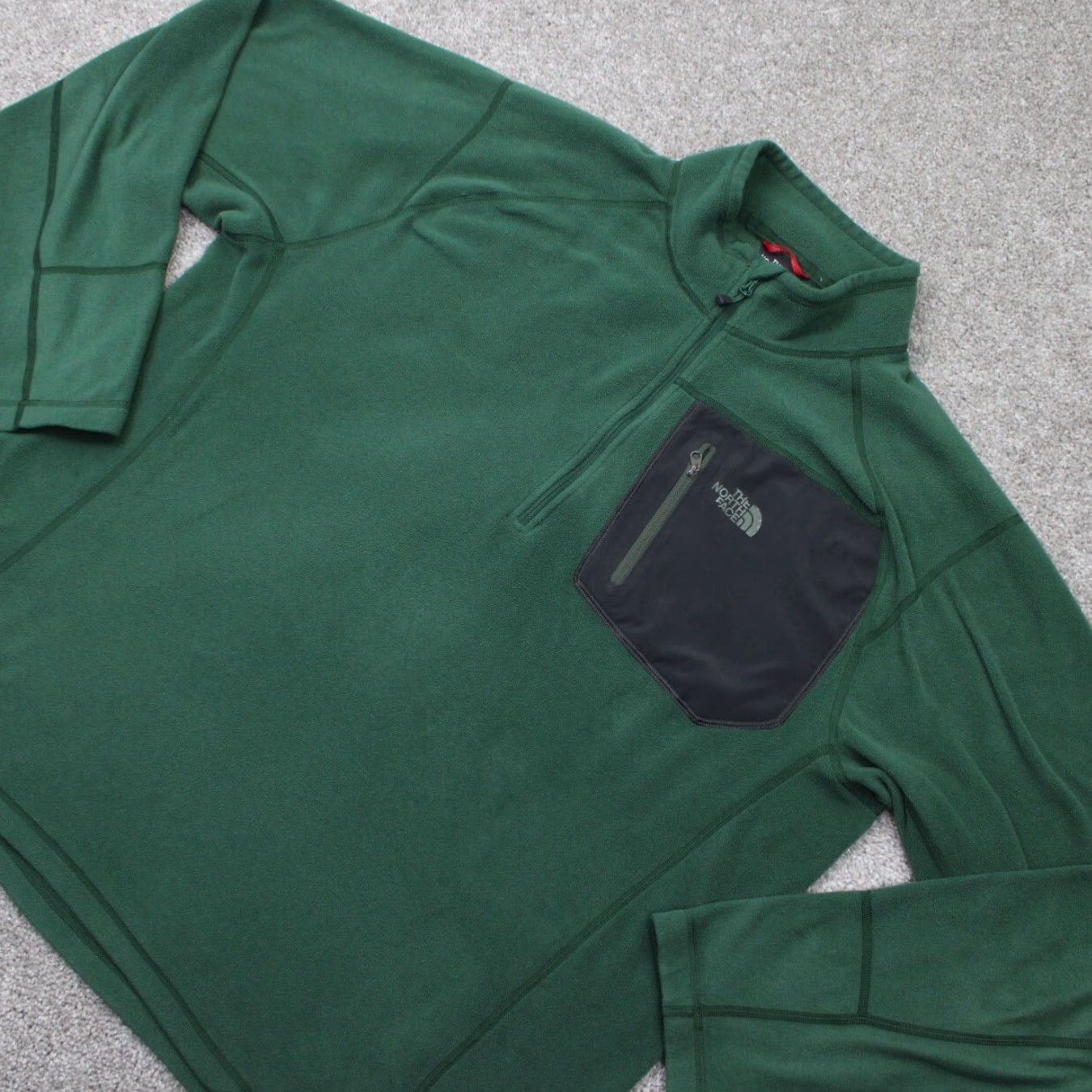 The North Face The North Face Sweatshirt Mens XL Green TKA 100 Trinity Alps 1/4 Zip Pullover Size US XL / EU 56 / 4 - 3 Thumbnail
