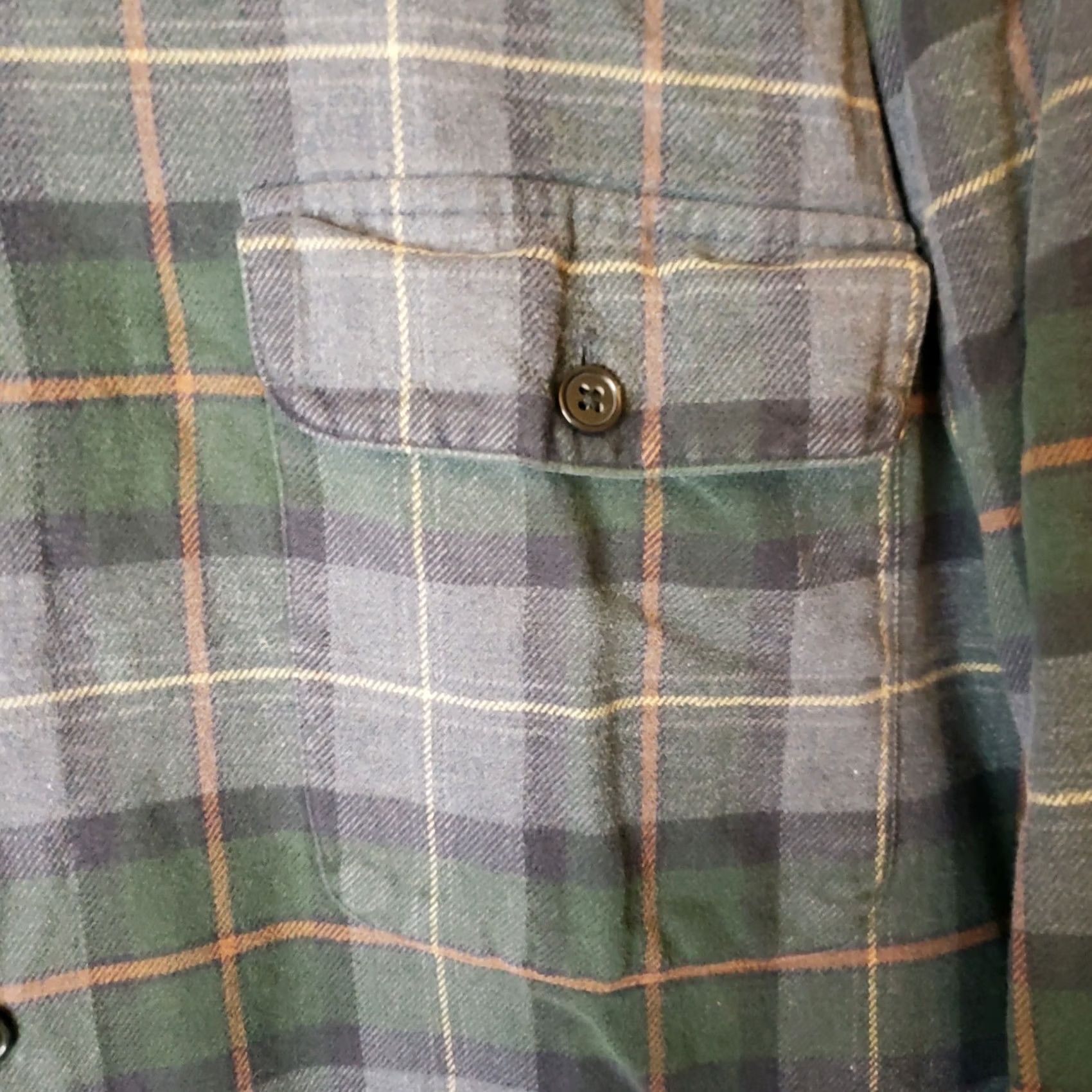 Polo Ralph Lauren POLO Ralph Lauren BENFORD Plaid Button Up Flannel Shirt XXL Gray Green 100% Cotton Mens Size US XXL / EU 58 / 5 - 5 Thumbnail