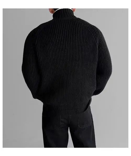 Other Vintage Black Double Zipper Knit Stand-Up XL Jacket Coat Size US XL / EU 56 / 4 - 7 Thumbnail