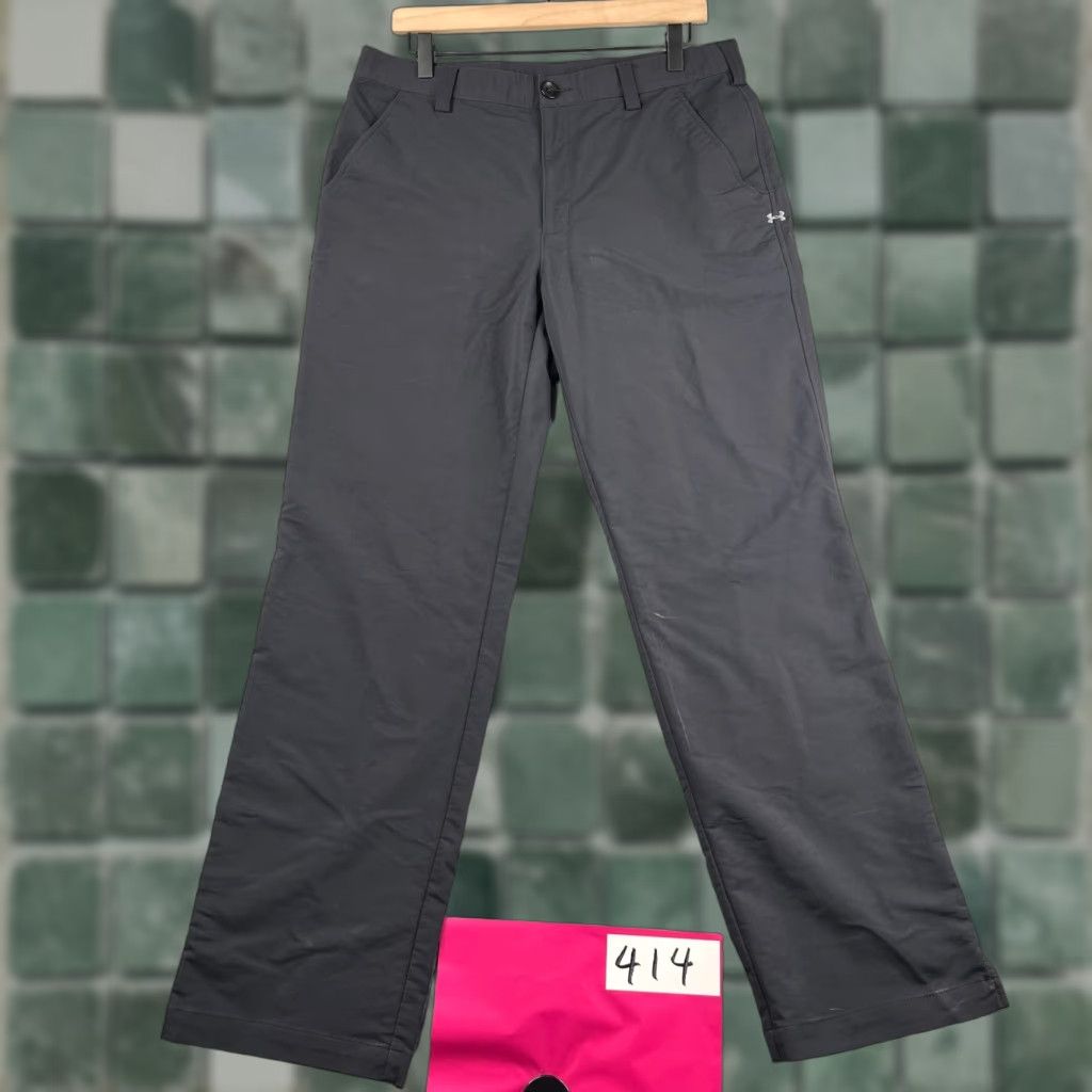 Under Armour Under Armour Golf Pants Mens 34x32 Black Lightweight Pockets Casual Activewear Khakis Slacks Size US 34 / EU 50 - 1 Thumbnail