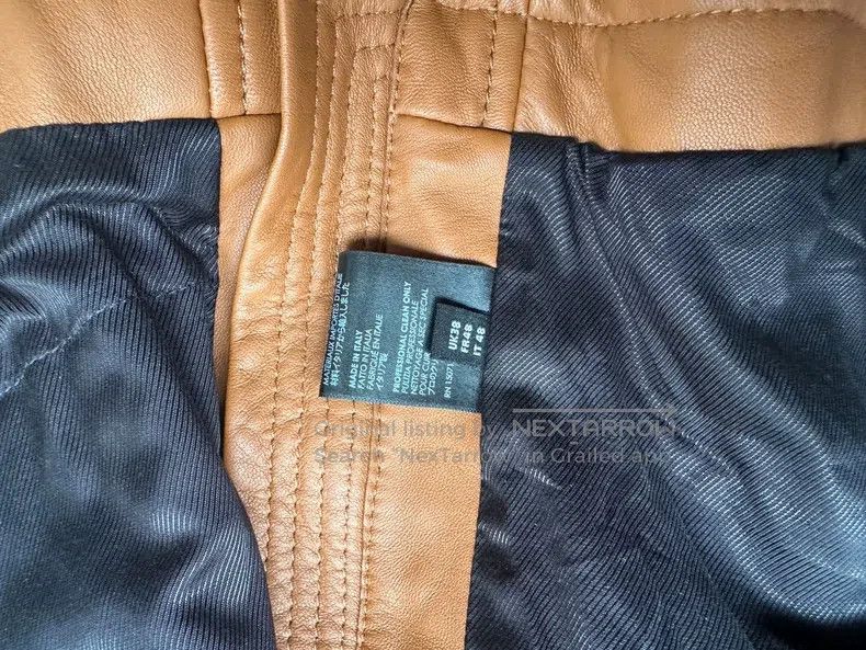 Amiri Amiri Brown Leather Jacket Size US M / EU 48-50 / 2 - 5 Thumbnail