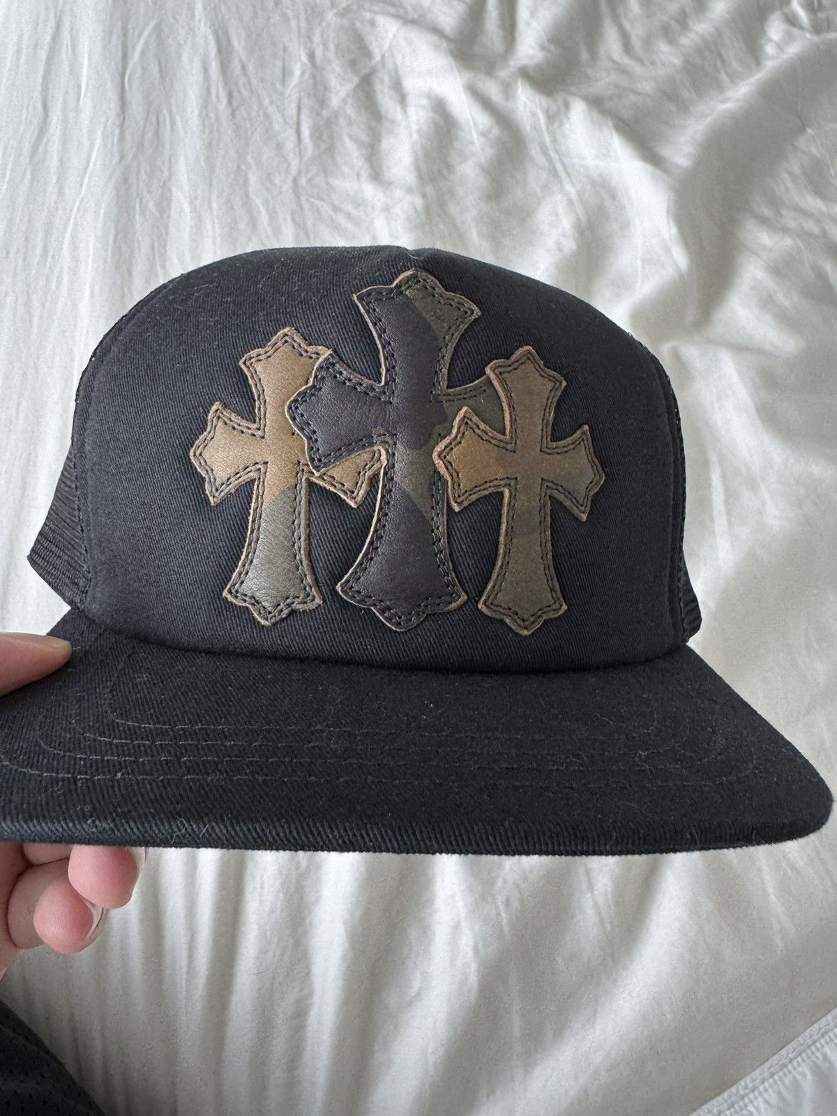 Chrome Hearts Chrome hearts hat camo triple cross patch Size ONE SIZE - 1 Thumbnail