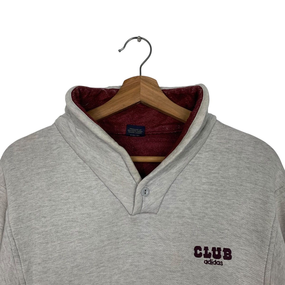 Adidas ADIDAS CLUB Embroidery Logo Fleece Lined Sweatshirt 1567-C70 Size US M / EU 48-50 / 2 - 3 Thumbnail