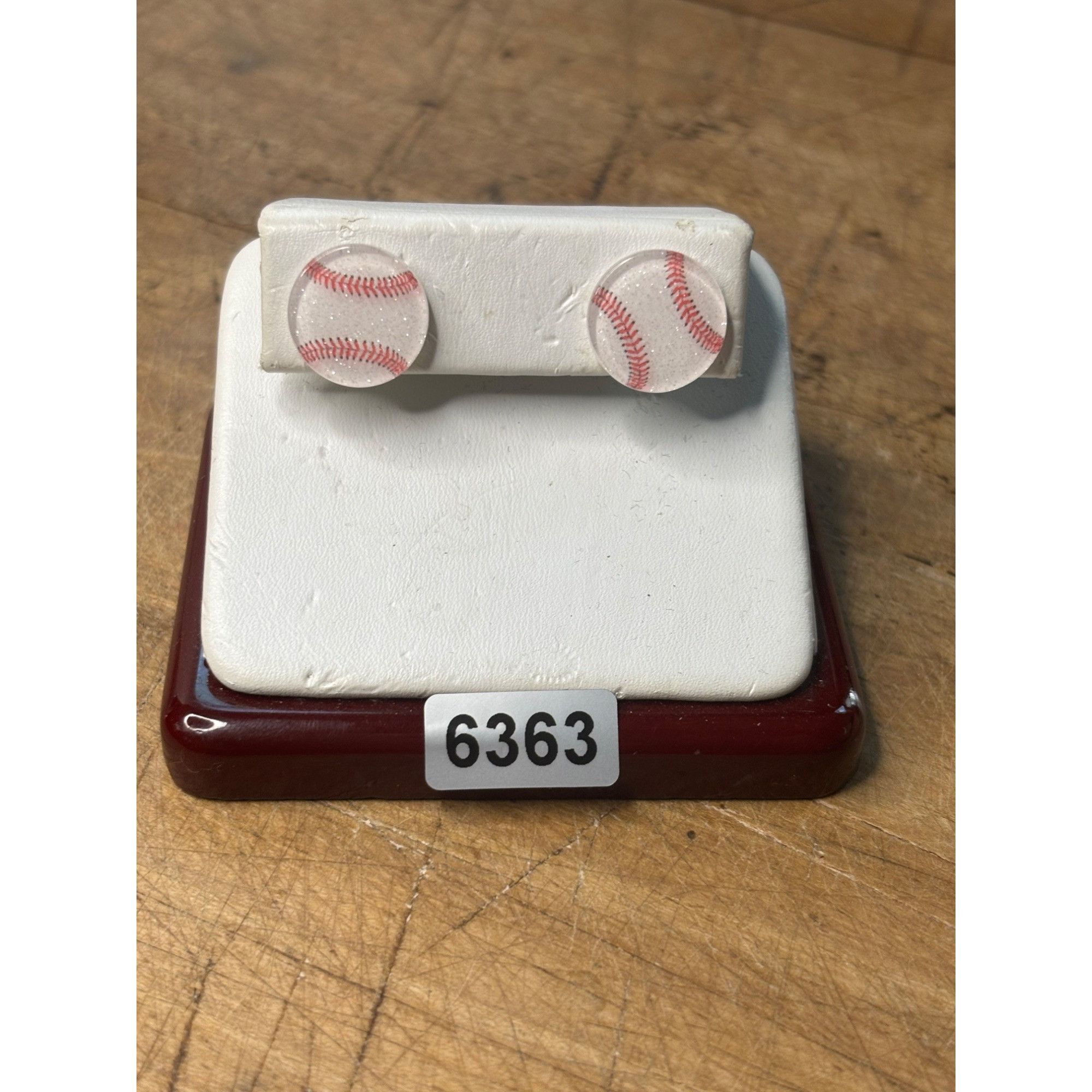 Other Baseball-Themed Resin Stud Earrings With Secure Gold-Tone Ba Size ONE SIZE - 5 Thumbnail