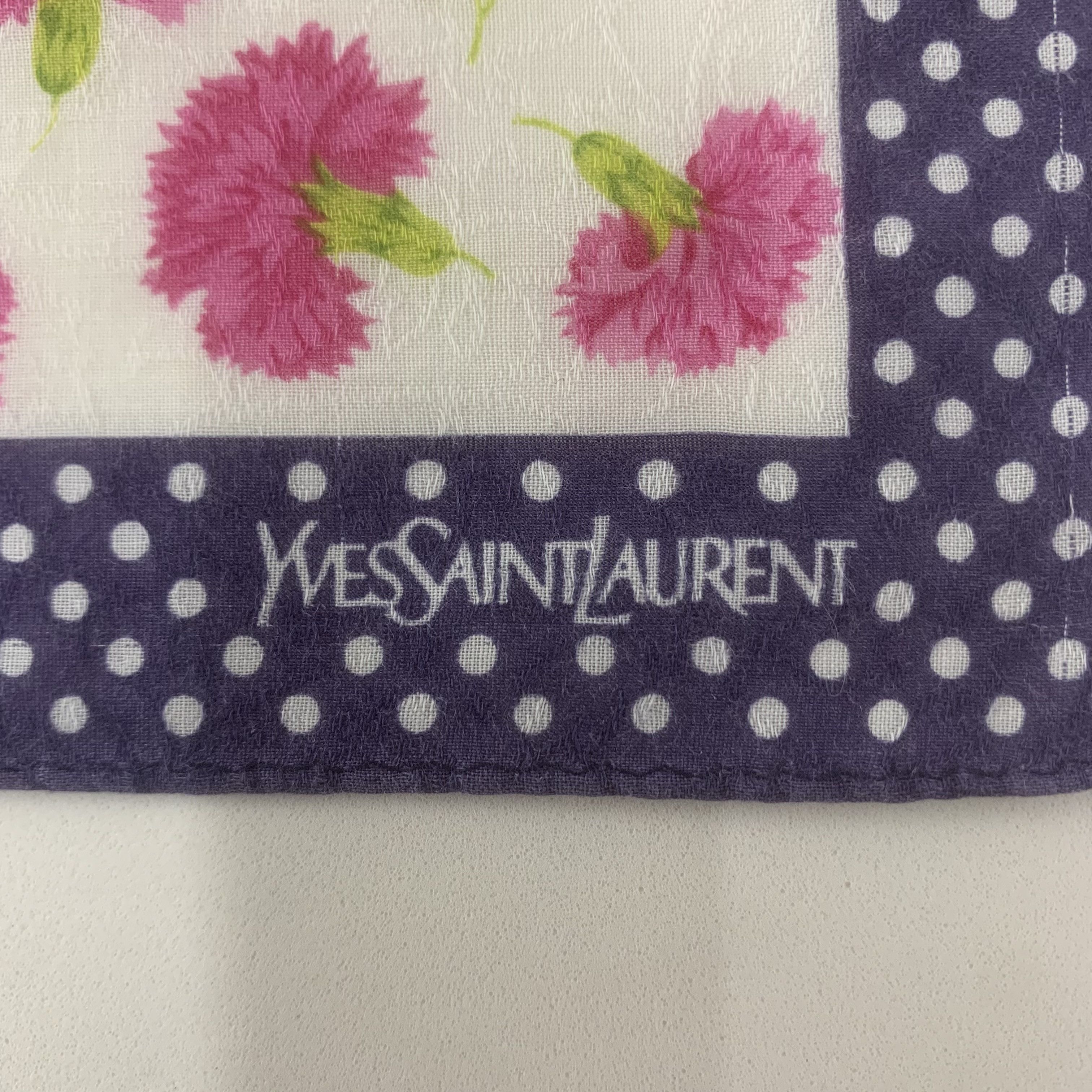 Yves Saint Laurent Yves Saint Lauren Handkerchief Bandana Neckerchief Square Size ONE SIZE - 4 Thumbnail