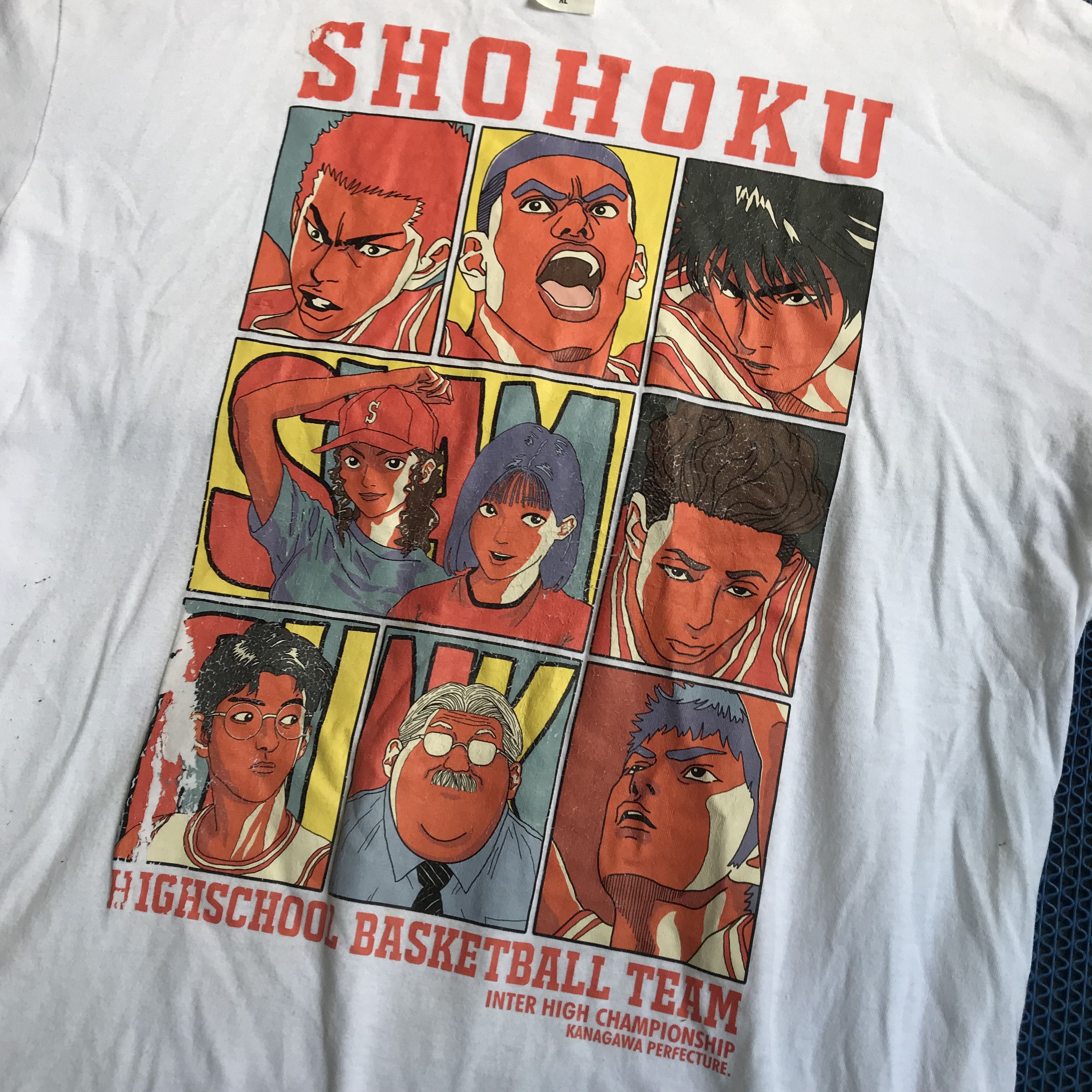 Anime Slam Dunk slamdunk Shohoku Hanamichi Sakuragi iconic TshirT Size US XL / EU 56 / 4 - 8 Thumbnail