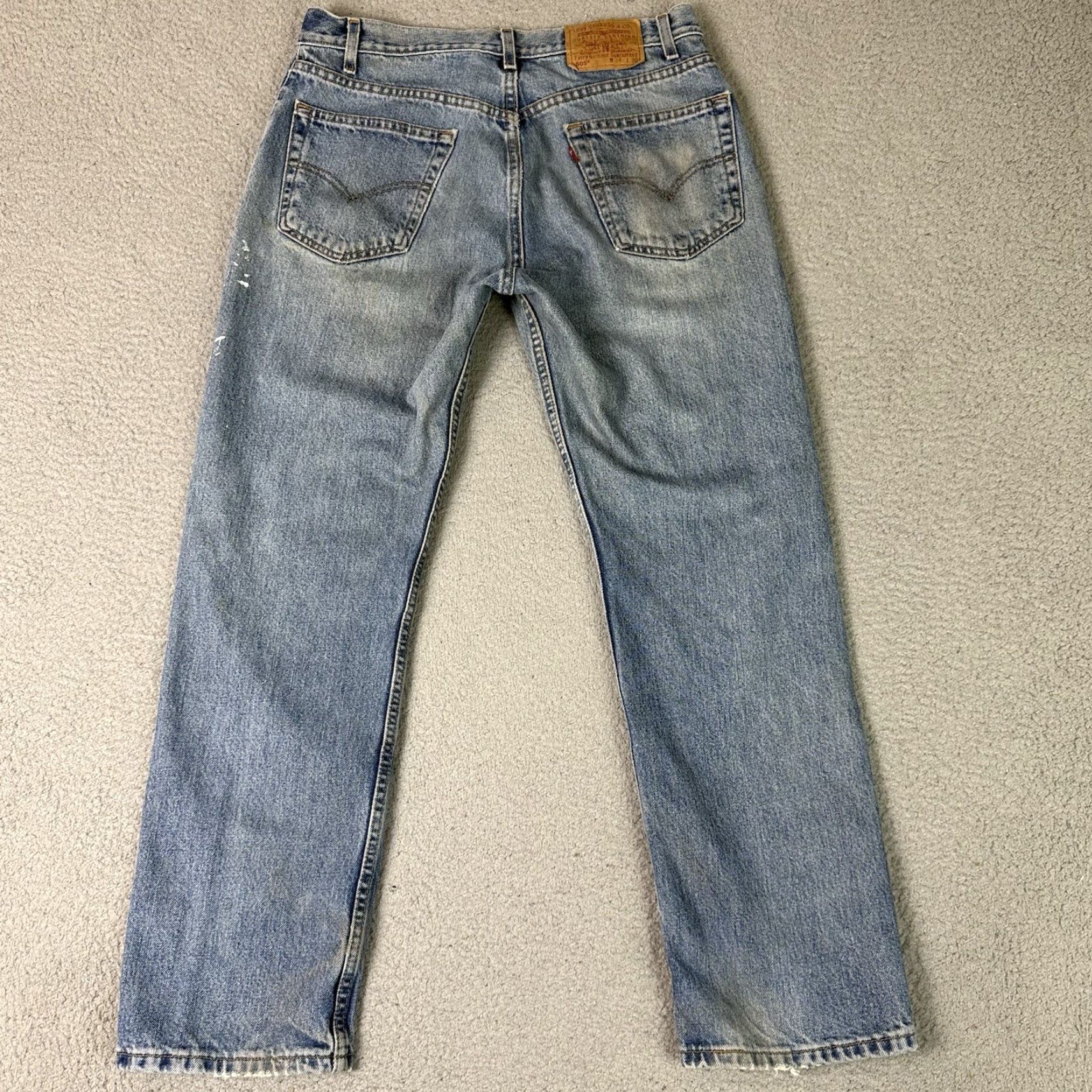 Levi's VINTAGE Levi's 505 Jeans Adult 34x30 Light Blue Straight Regular 90s Grunge Denim Jeans Mens Size US 34 / EU 50 - 7 Thumbnail