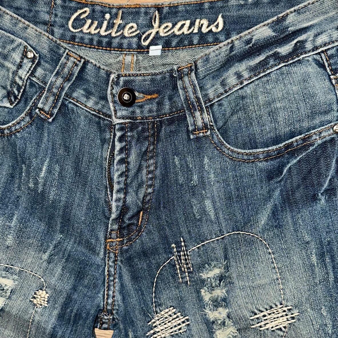 Other Y2K Cuite A&Co Distressed Patchwork Denim Jeans W30 Size 30" / US 8 / IT 44 - 3 Thumbnail
