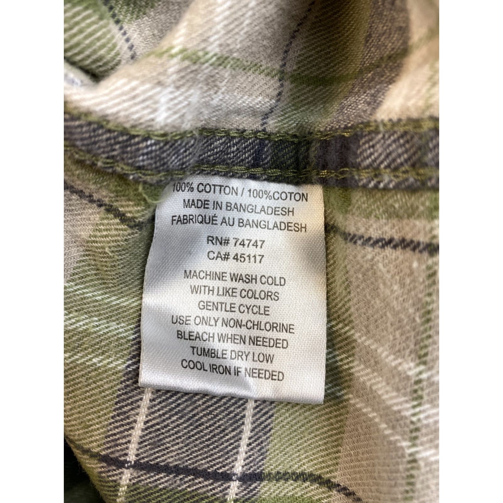 Vintage Hobbs Creek Mens Plaid Flannel Shirt L Green 100% Cotton Long Sleeve / 75-13 Size US L / EU 52-54 / 3 - 6 Thumbnail