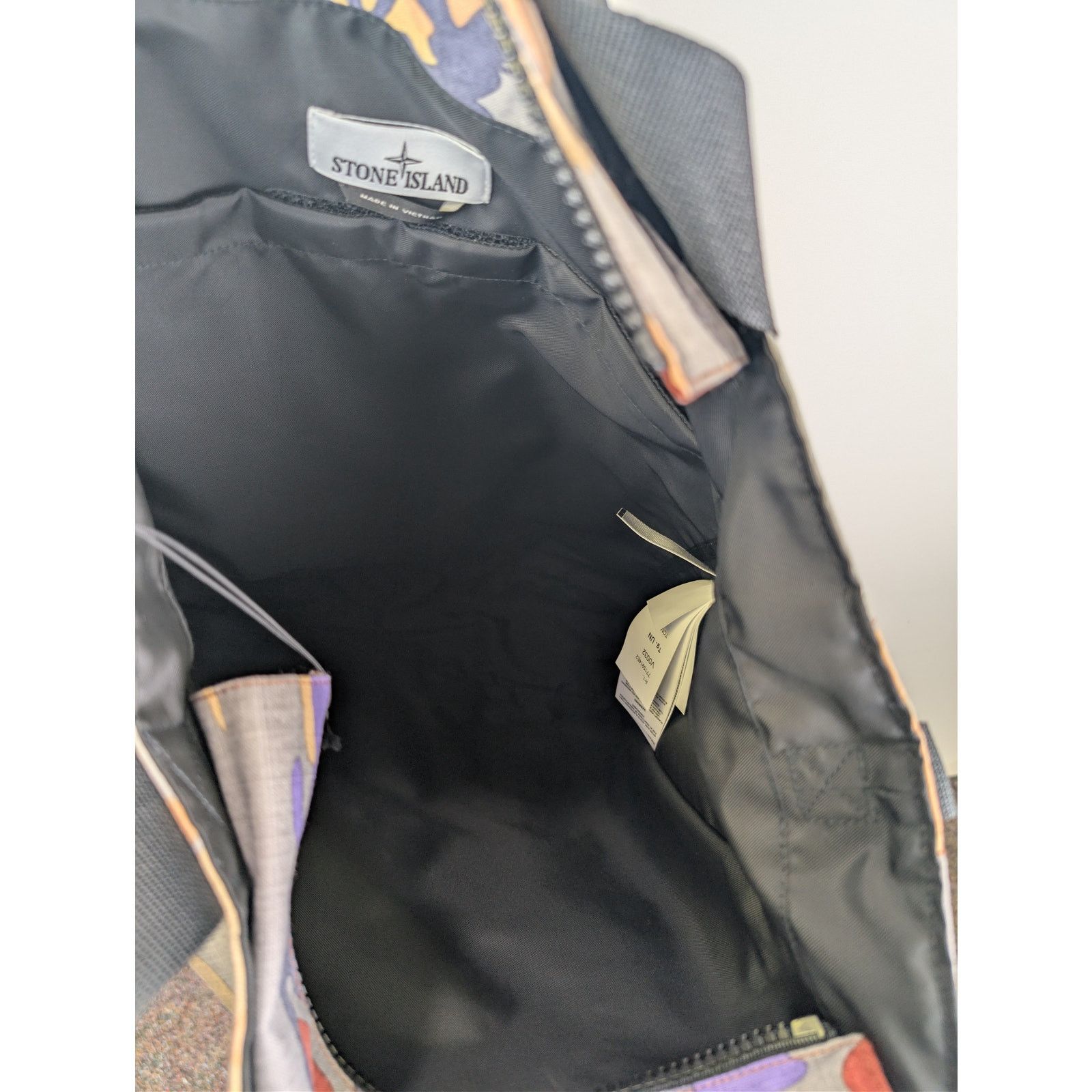 Stone Island o1rshd1 Heritage Camo Large Compass Embroidered Tote Bag Size ONE SIZE - 12 Thumbnail
