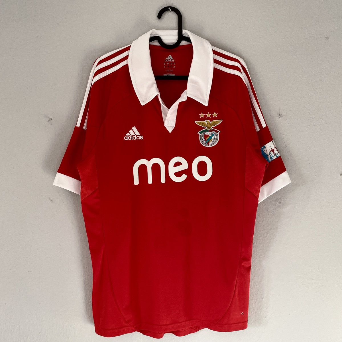 Adidas 2012 2013 Benfica Portugal Adidas Vintage Home Soccer Jersey Size US M / EU 48-50 / 2 - 2 Thumbnail