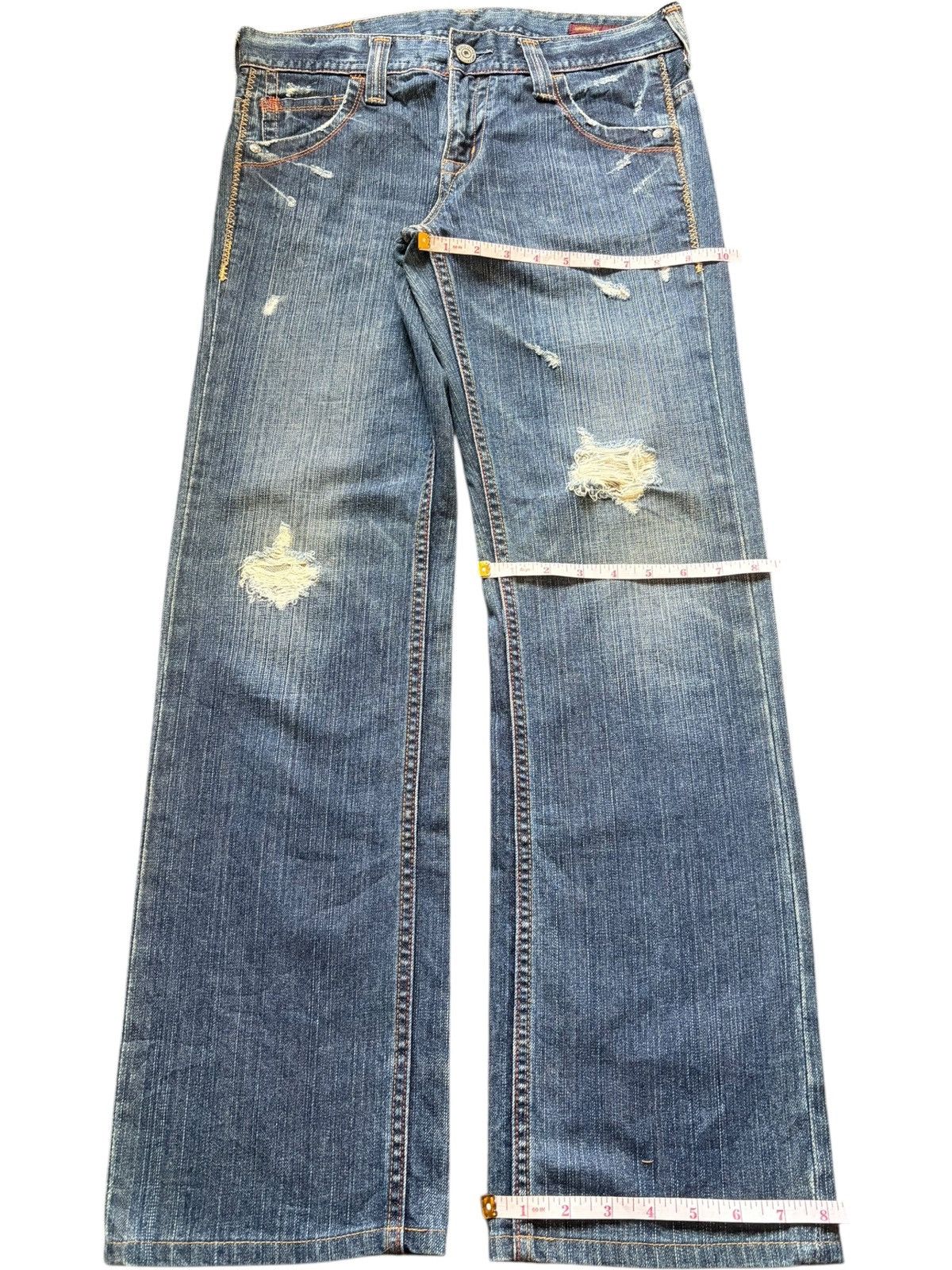 Ksubi Vintage Japanese Brand Buckle Back Distress Jeans Size 31" - 8 Thumbnail