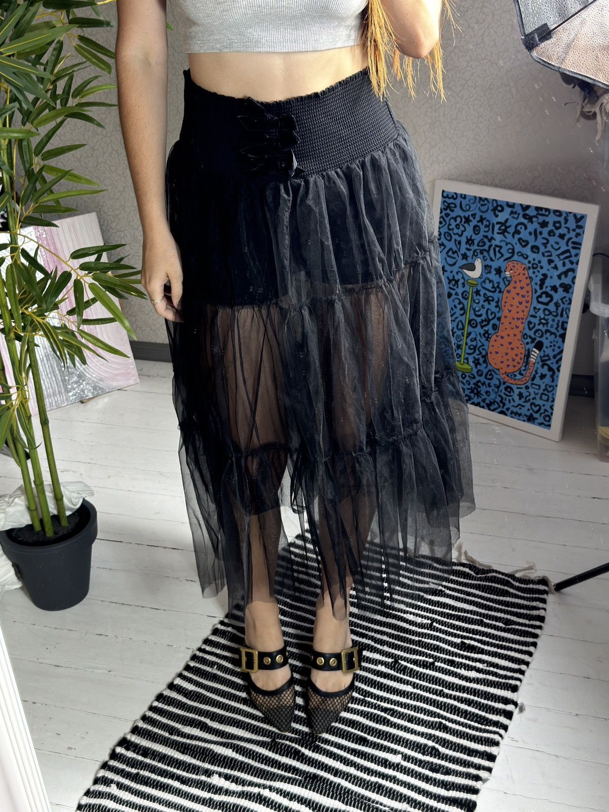 Other AVANT GARDE FULL MESH MIDI SKIRT Size 32" / US 10 / IT 46 - 3 Thumbnail