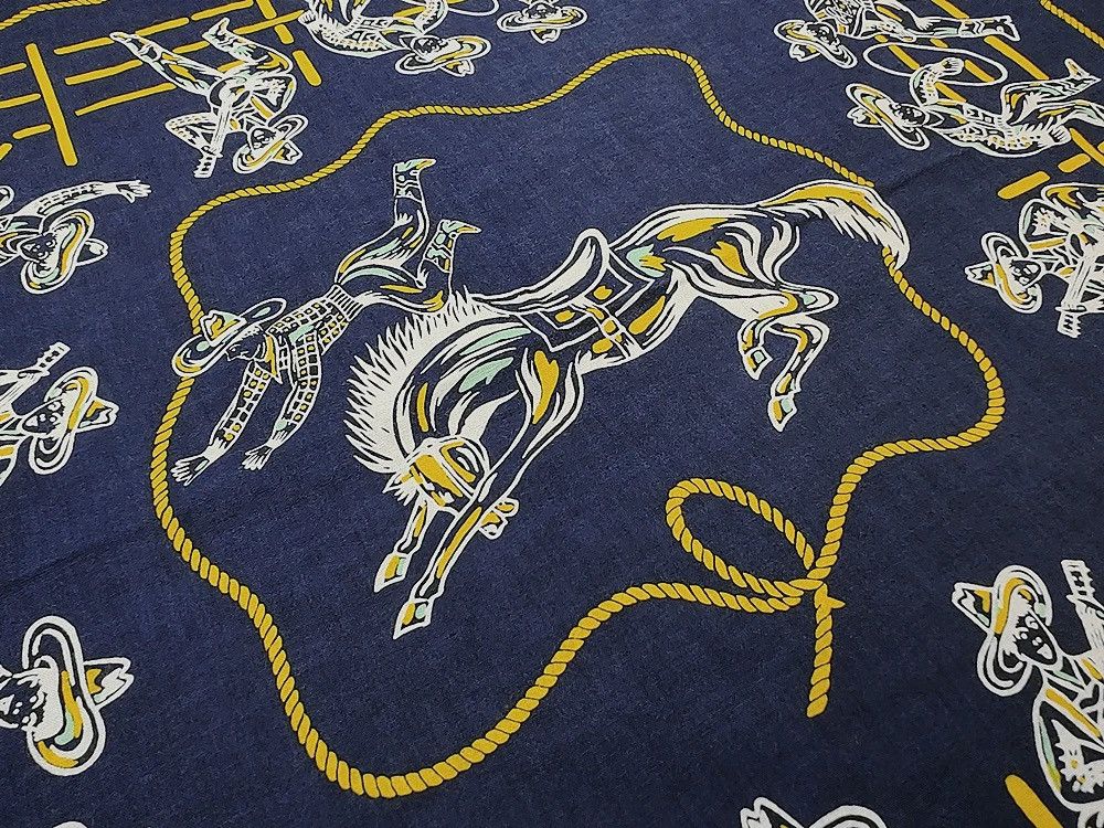 RRL Ralph Lauren RRL INDIGO Bandana COTTON Scarf handkerchief Size ONE SIZE - 15 Thumbnail