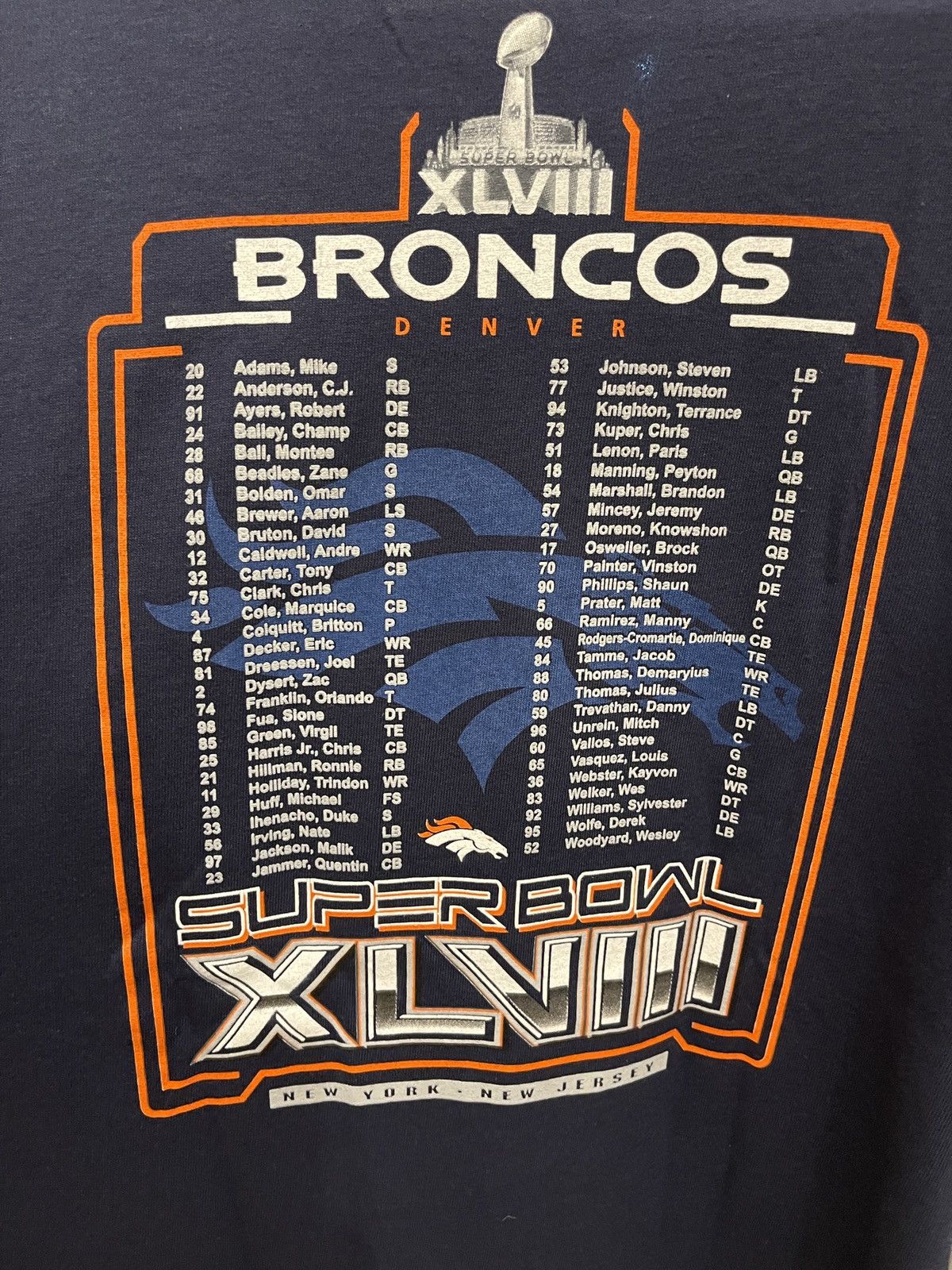 NFL Denver Broncos Super Bowl XLVIII T-Shirt Never Worn Size US L / EU 52-54 / 3 - 4 Thumbnail