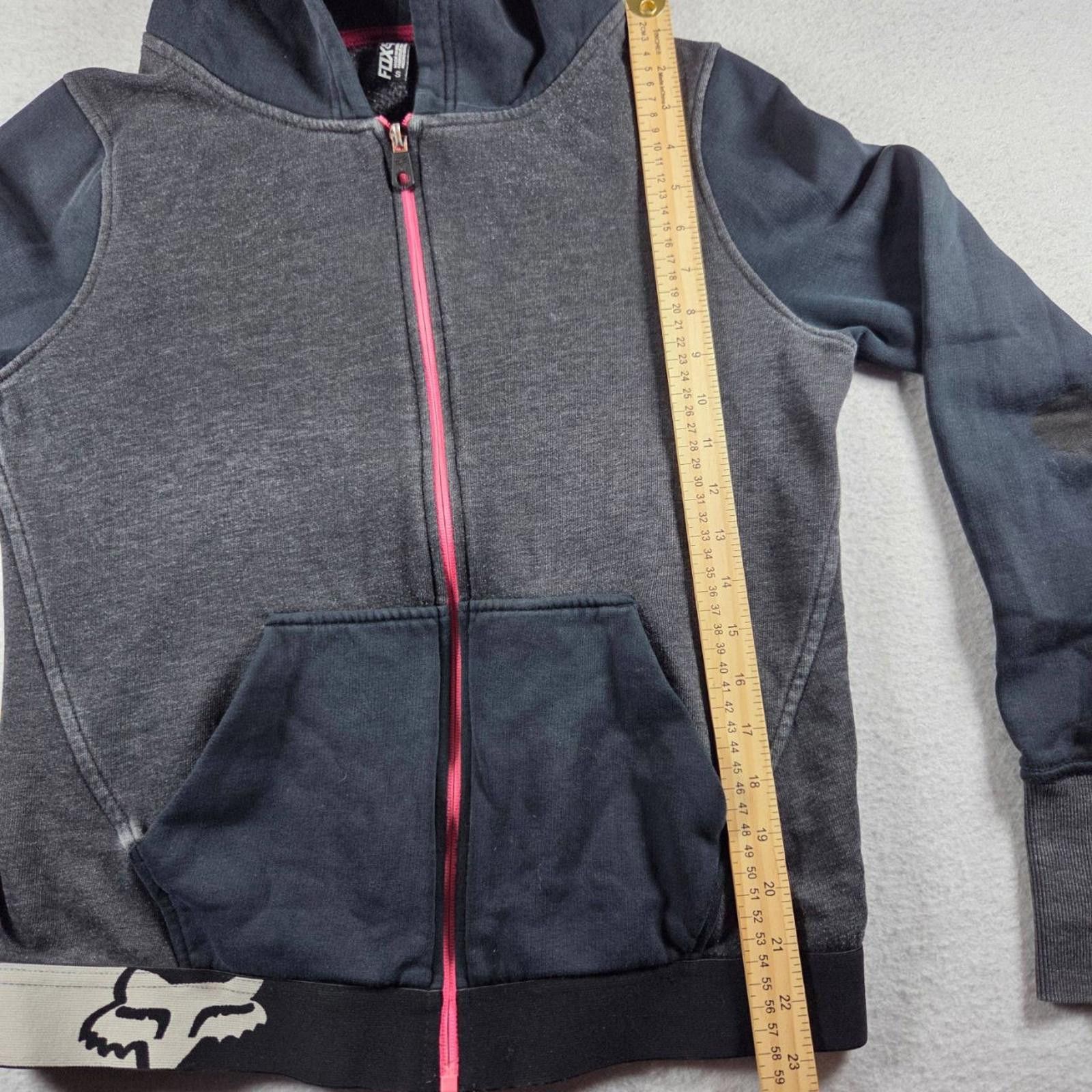 Fox Racing Fox Racing Womens Sm Grey Black Pink Motocross Hoodie Flaws Size S / US 4 / IT 40 - 6 Thumbnail