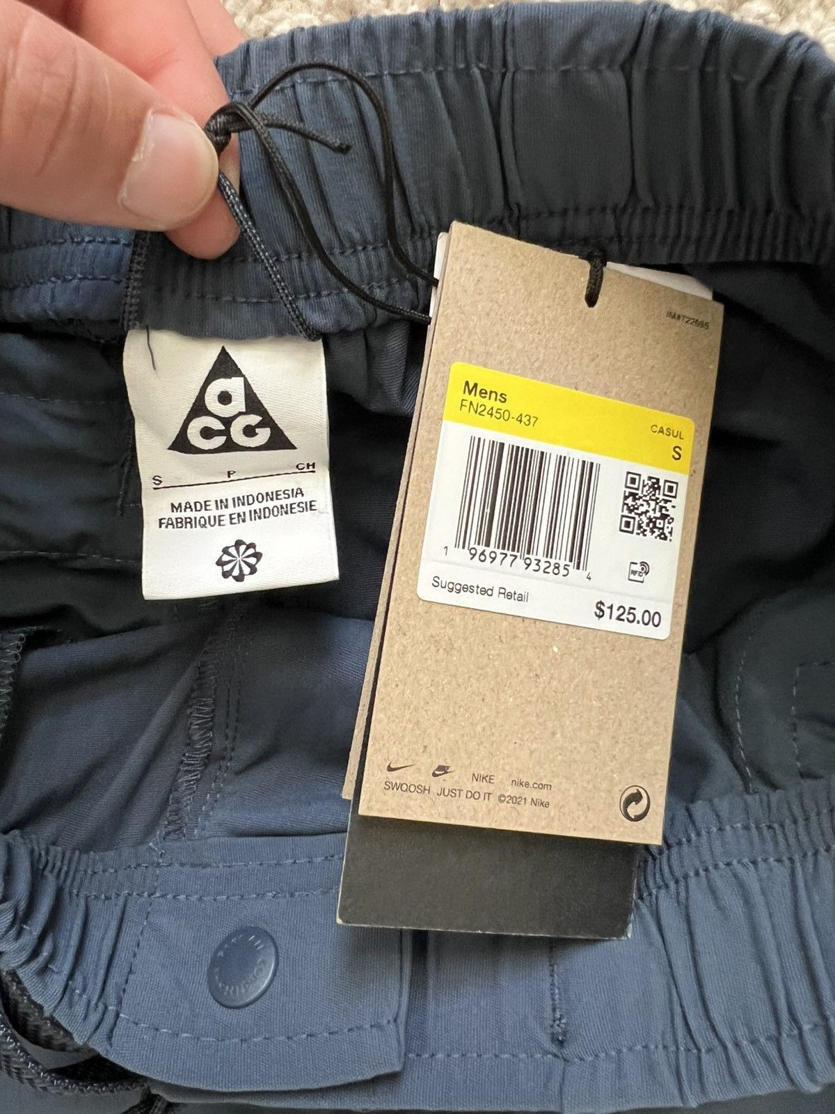 Nike Nike ACG Repel Hiking Trail Pants Blue Straight Leg Size US 28 / EU 44 - 8 Thumbnail