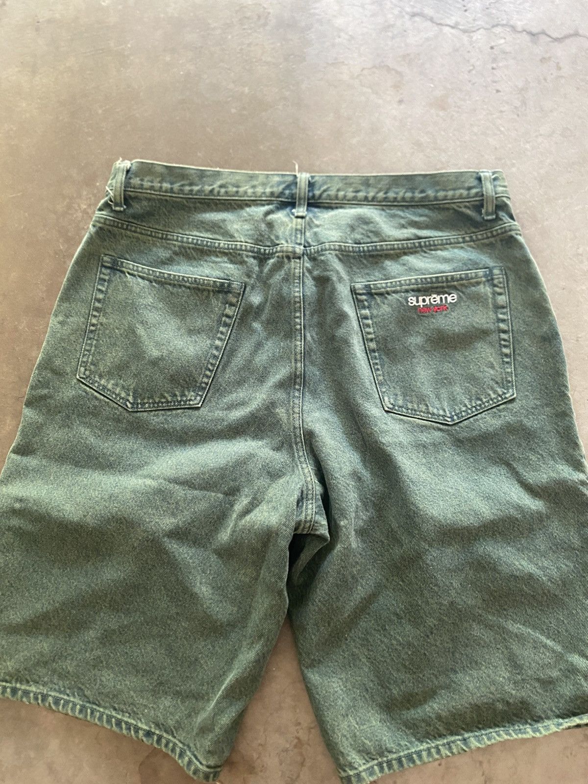 Supreme Supreme Baggy Denim Short SS23 Green Size US 36 / EU 52 - 6 Thumbnail
