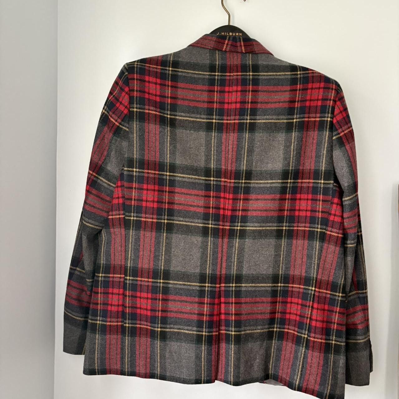 Other Twisted Tailor CARDOSI RED TARTAN WOOL JACKET size 48 R Size 48R - 3 Thumbnail