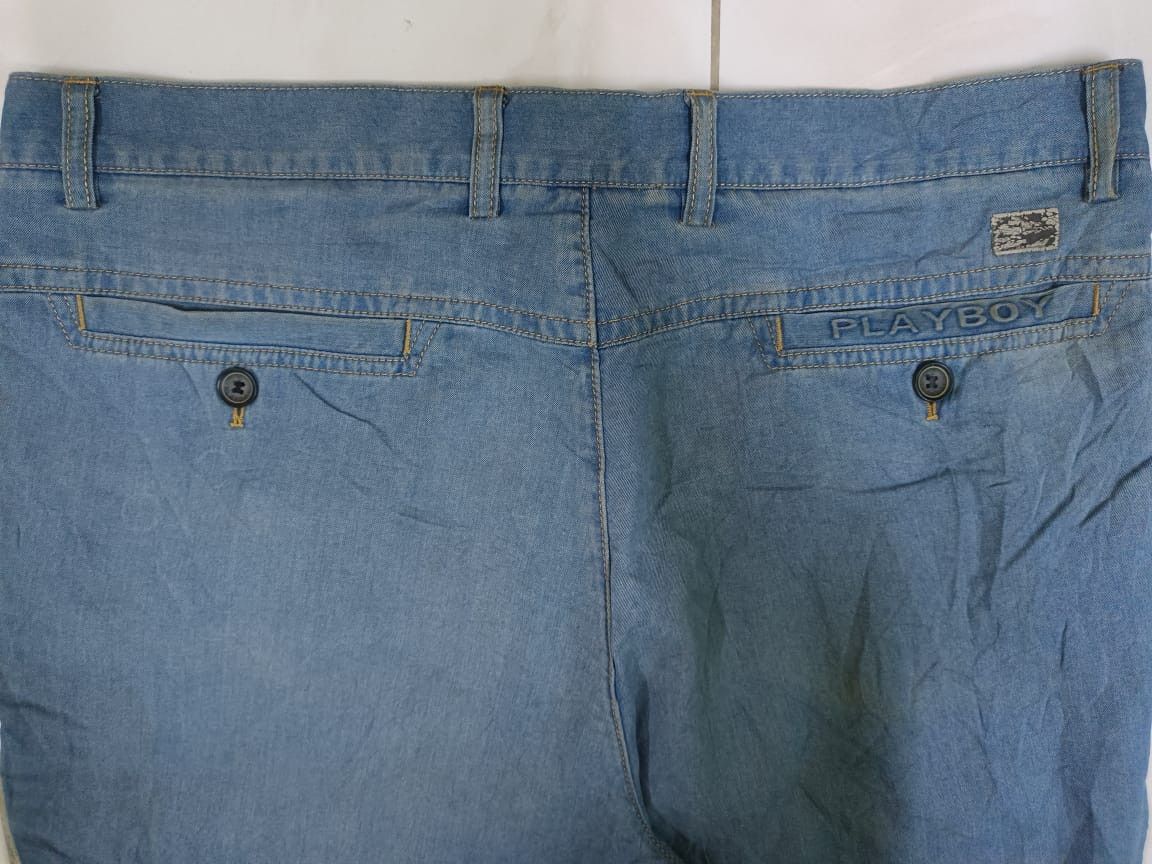 Playboy × Vintage Vintage Playboy Baggy Denim Jeans Pants Size US 37 - 2 Thumbnail