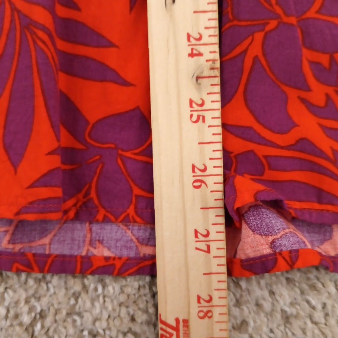 Old Navy Old Navy Skirt Womens S Red Midi A-Line Pleated Floral Rayon Drawstring Reset: Hand Wash Only Size 28" / US 6 / IT 42 - 4 Thumbnail