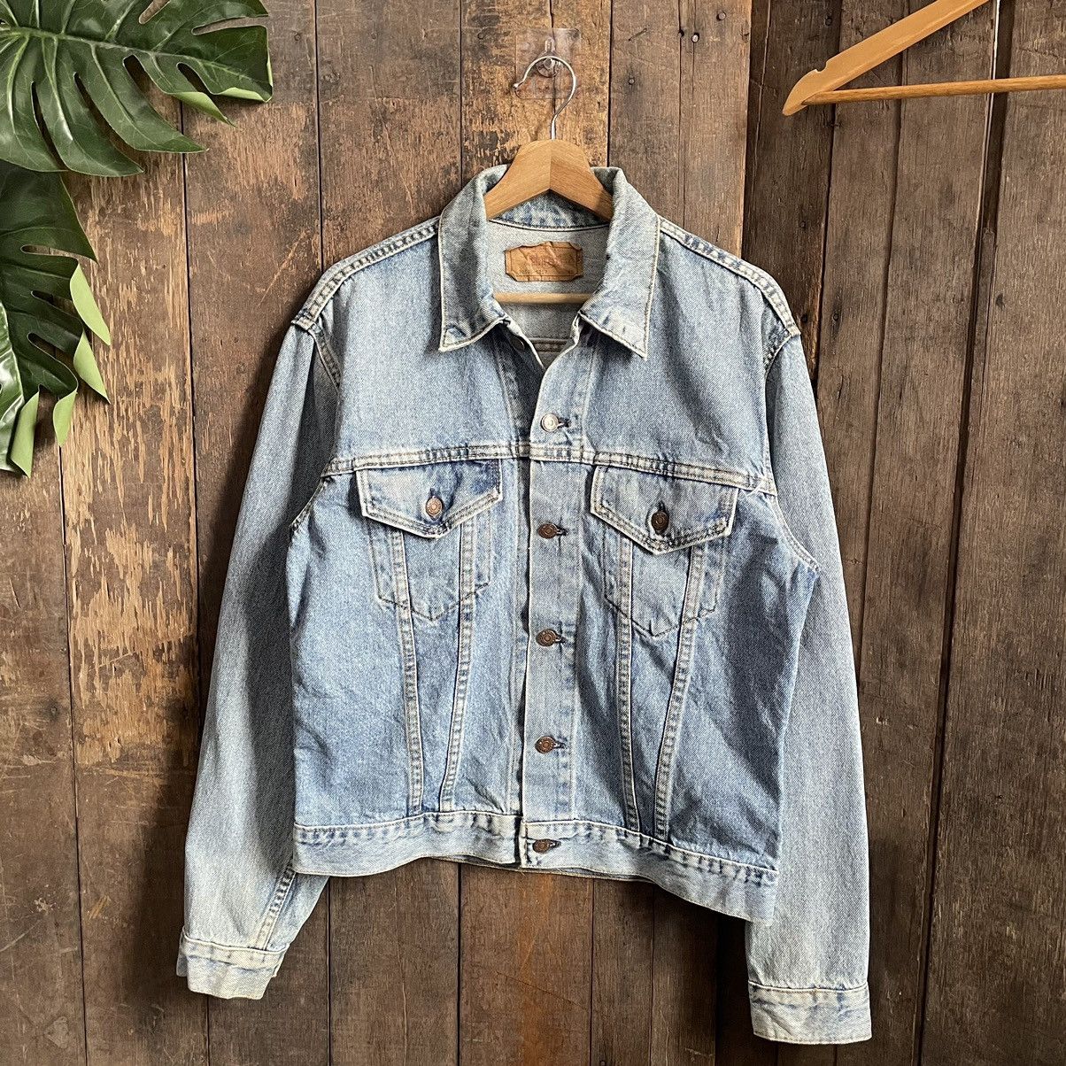 Levi's × Vintage Vintage 90’s Levis Denim Trucker Jacket Size US S / EU 44-46 / 1 - 1 Thumbnail