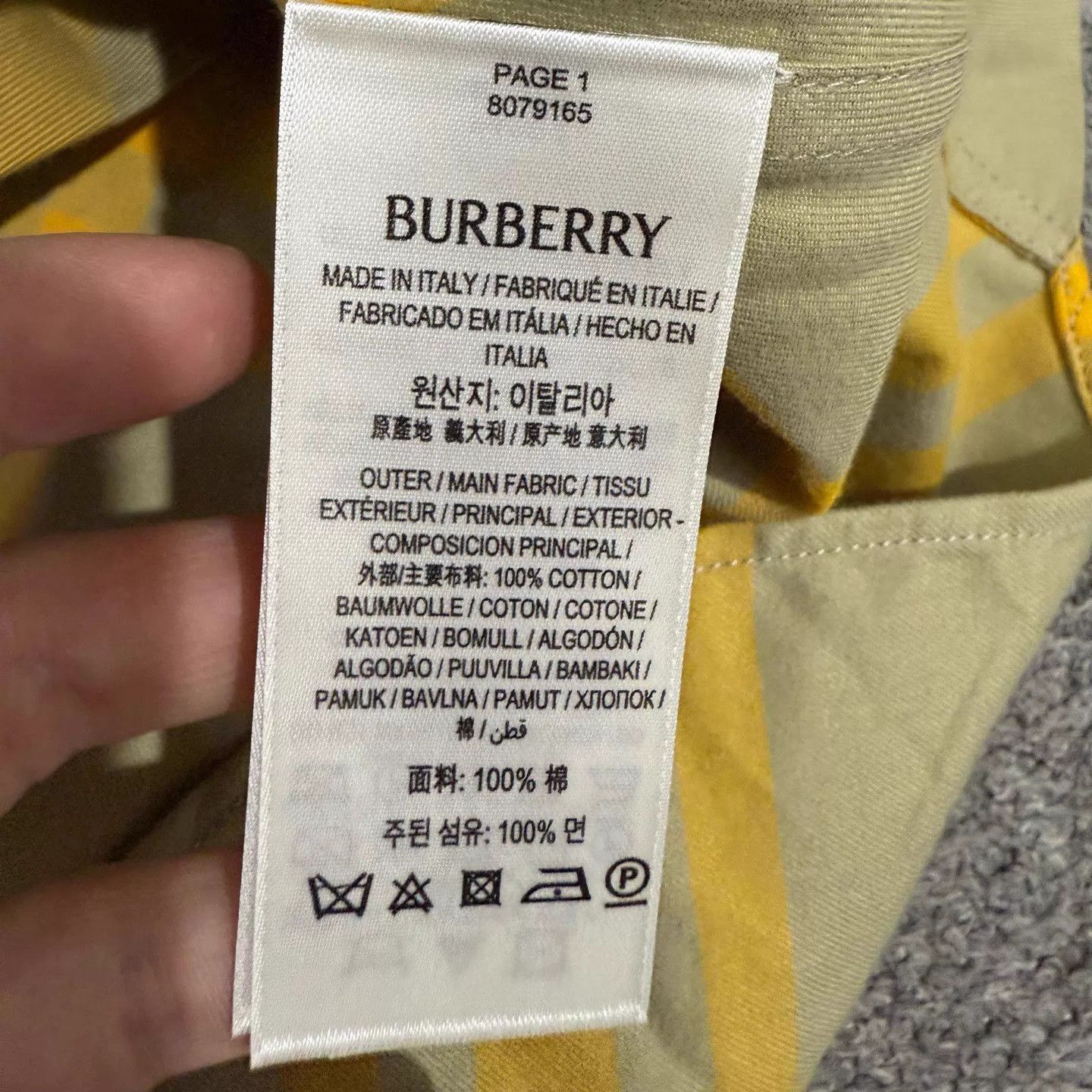 Burberry Burberry new color block check wool shirt S,L,XL,XXL Size US S / EU 44-46 / 1 - 4 Thumbnail