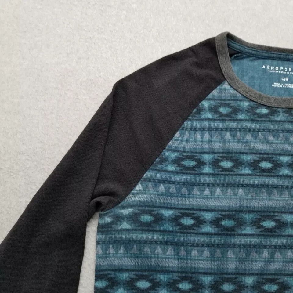 Aeropostale Aeropostale Sweater Mens Large Blue Long Sleeve Pullover Size US L / EU 52-54 / 3 - 3 Thumbnail