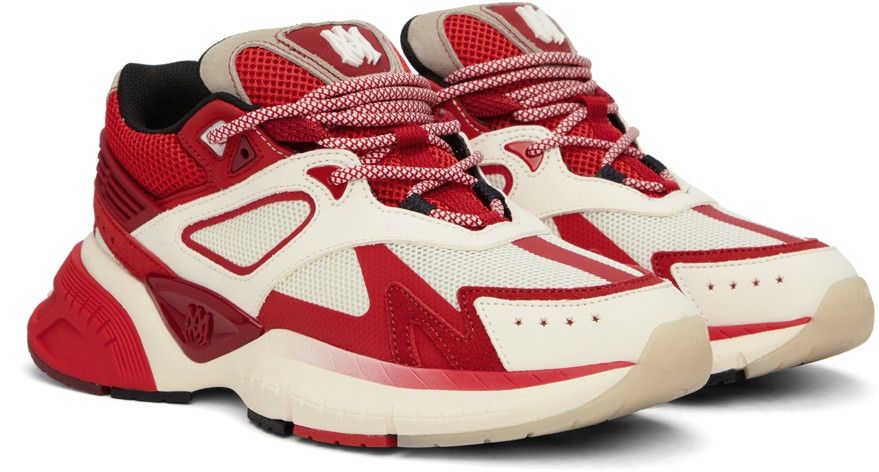 Amiri o1s1wg110325 MA Runner Sneakers in Red/White Size US 10 / EU 43 - 4 Thumbnail