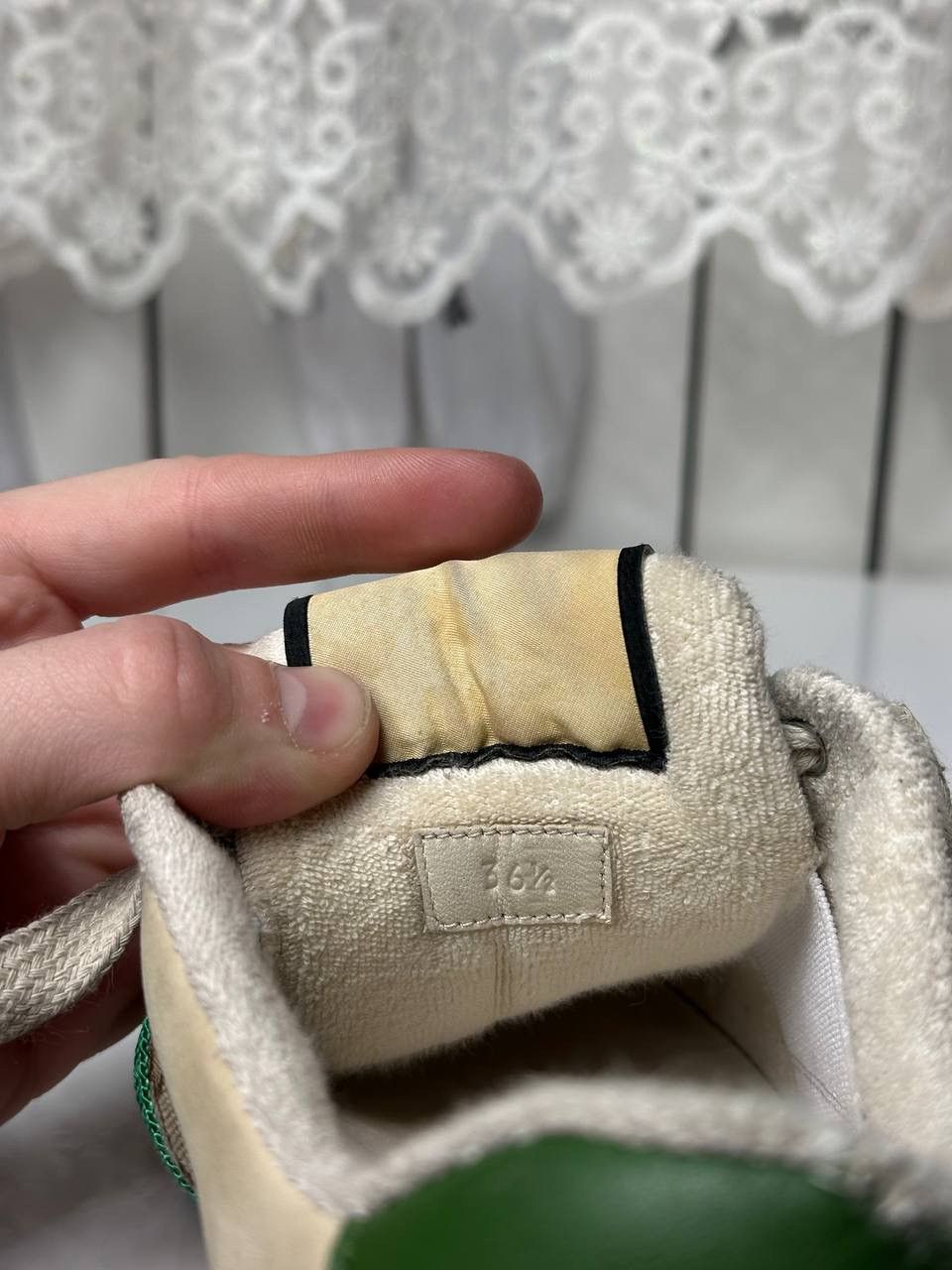Gucci Gucci Screener Leather GG Canvas Double G Logo Sneakers Size US 5.5 / IT 35.5 - 16 Thumbnail