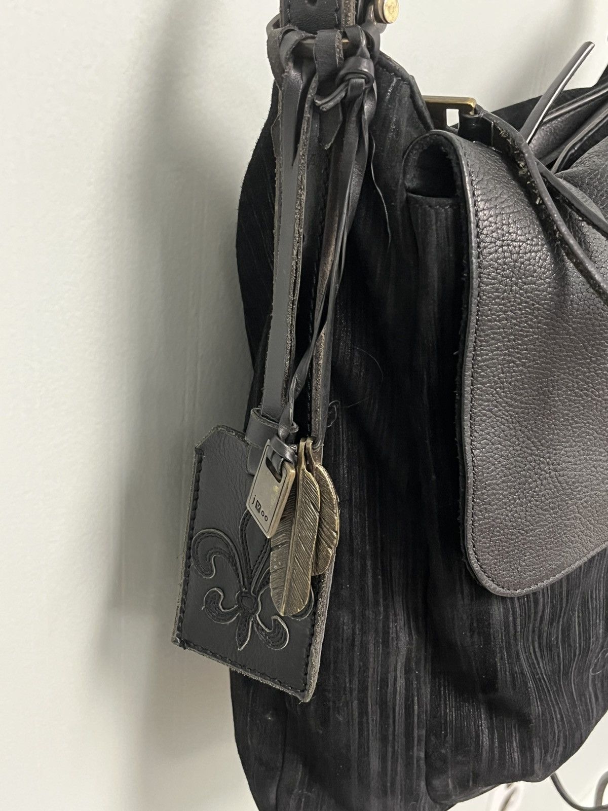 John Varvatos Leather Crossbody Bag. Size ONE SIZE - 9 Thumbnail