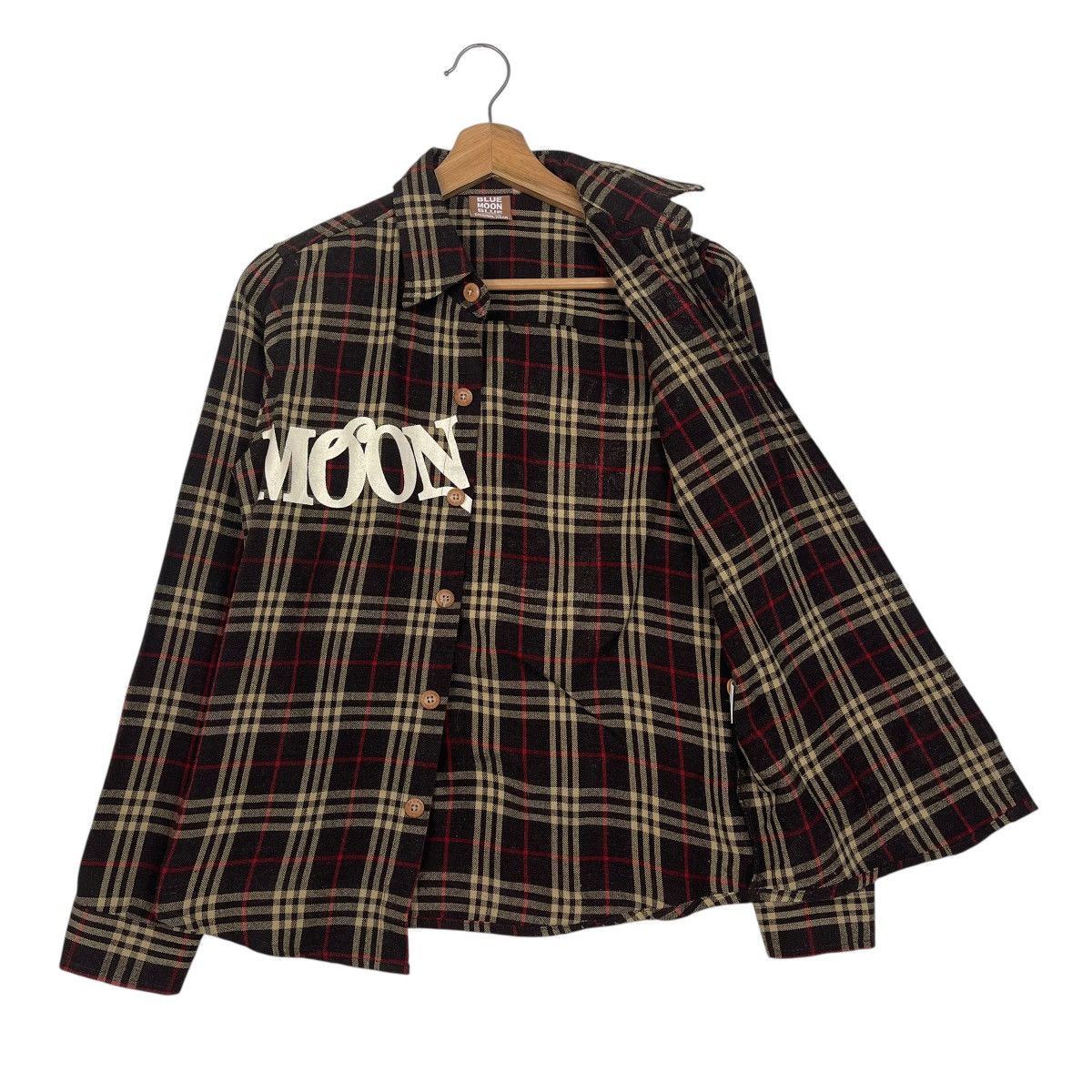 Japanese Brand Vintage Y2K Blue Moon Blue Check Button Shirts Jacket Size US M / EU 48-50 / 2 - 9 Thumbnail