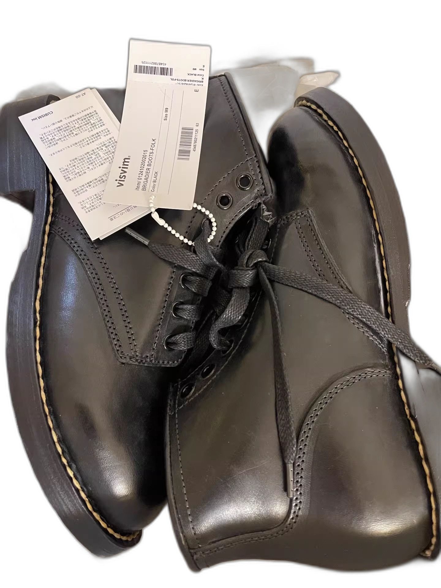Visvim VisVim Black Brigadier-Folk Boots Size US 9 / EU 42 - 1 Thumbnail