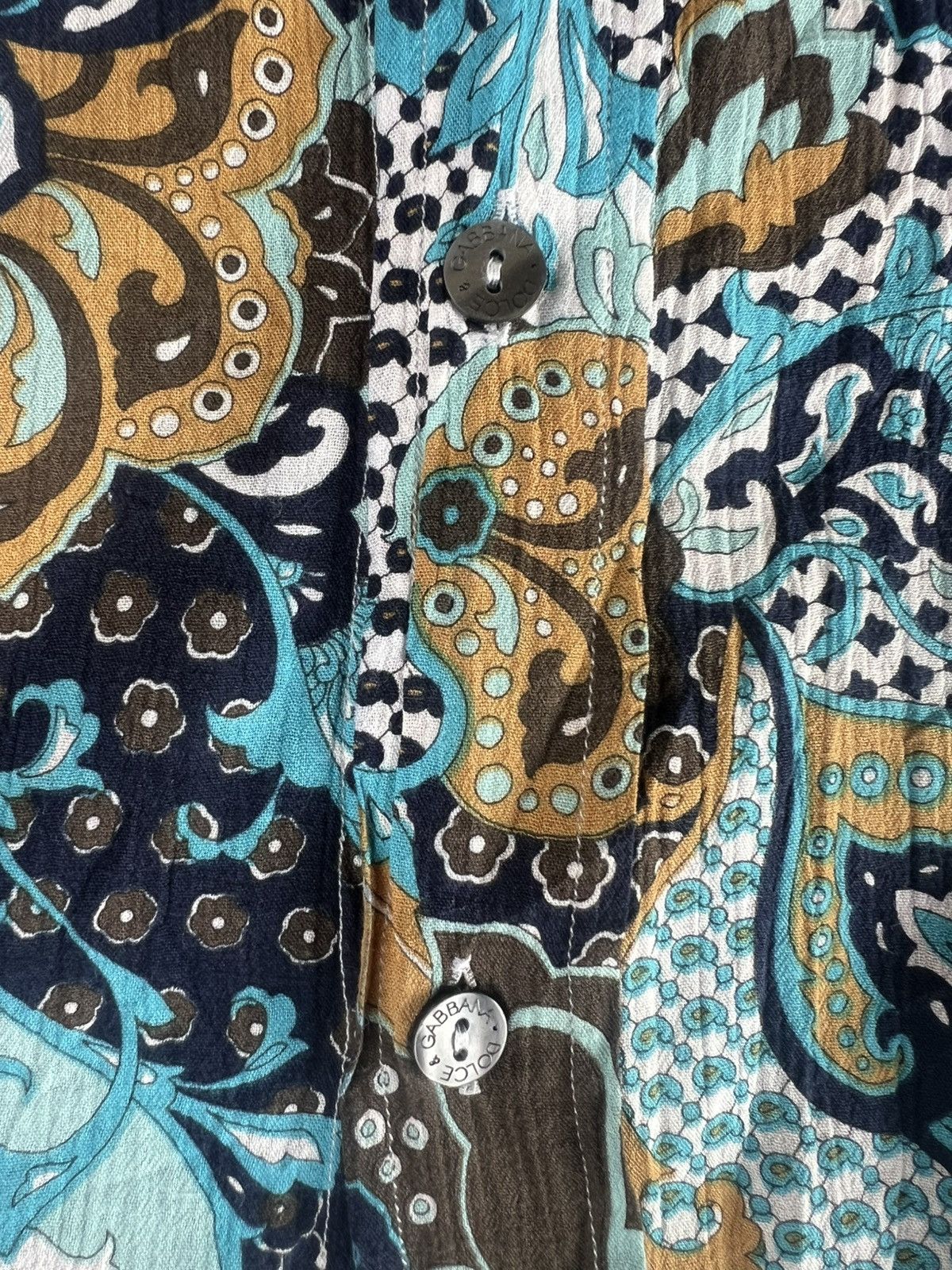 Dolce & Gabbana Dolce and gabbana ornate print cotton Size US L / EU 52-54 / 3 - 3 Thumbnail