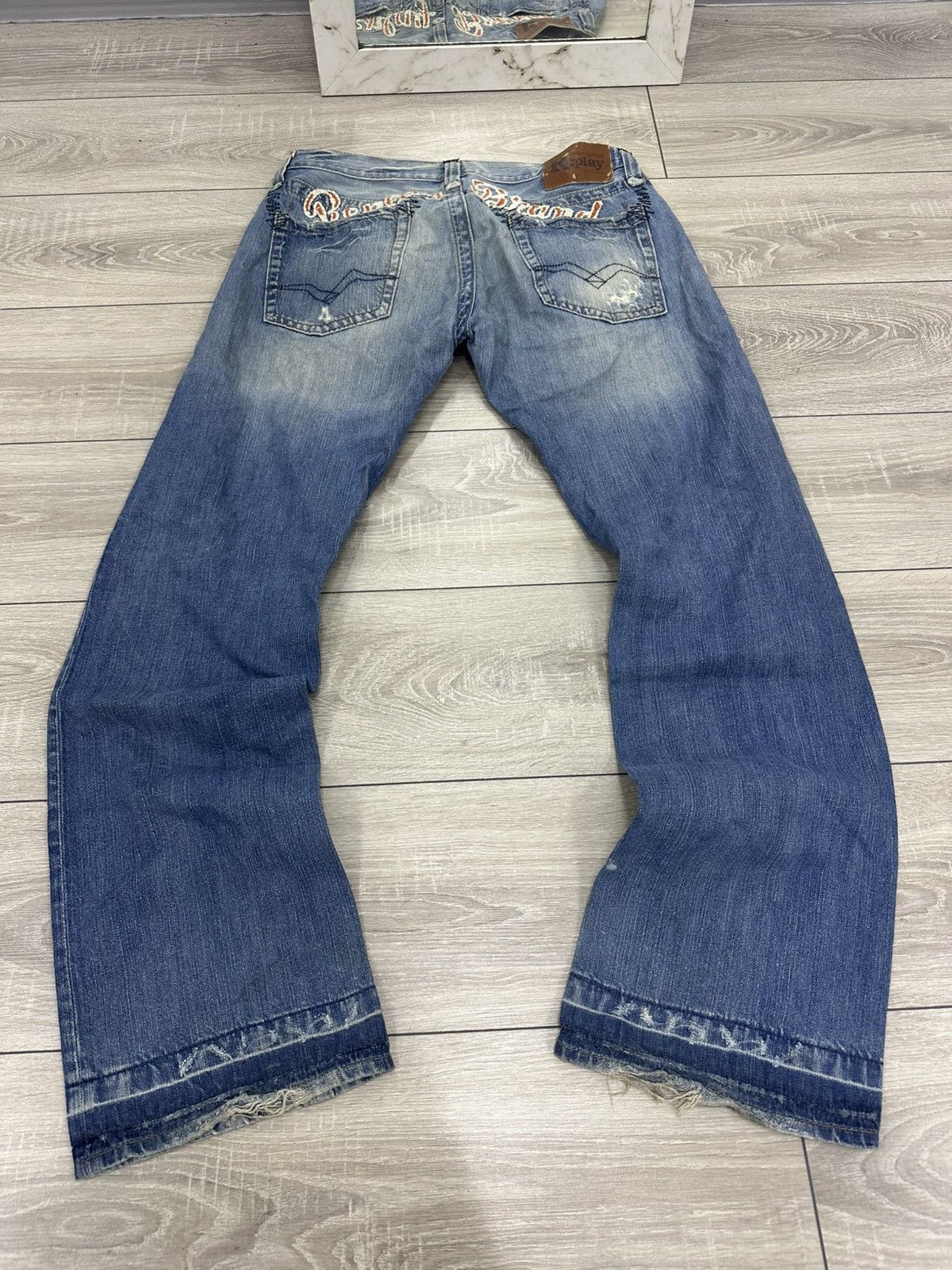 Hysteric Glamour Replay Y2K Flared Bootcut Hysteric Glamour Style Jeans Size US 34 / EU 50 - 3 Thumbnail