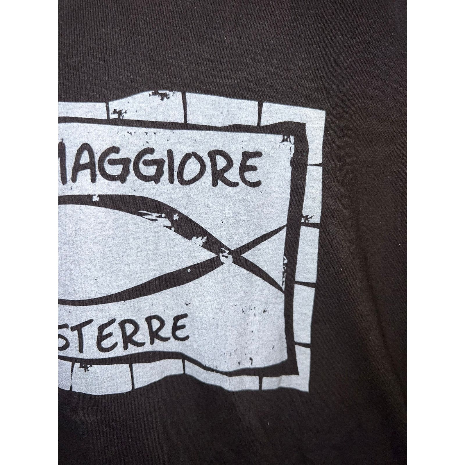 Vintage Vintage Fish Shirt Riomaggiore Sterre 5Terre Italy Art Tee L Size US L / EU 52-54 / 3 - 4 Thumbnail