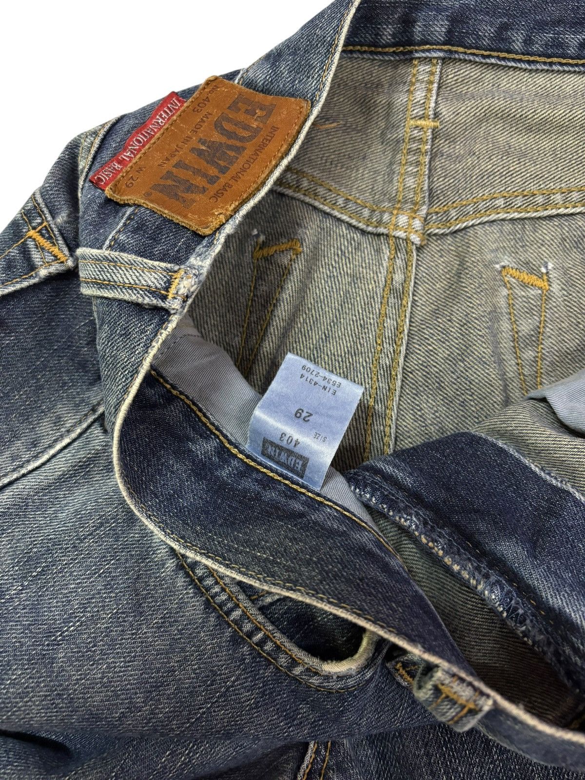 Edwin Vtg Edwin 403 Japan Distressed Jeans Size US 32 / EU 48 - 5 Thumbnail