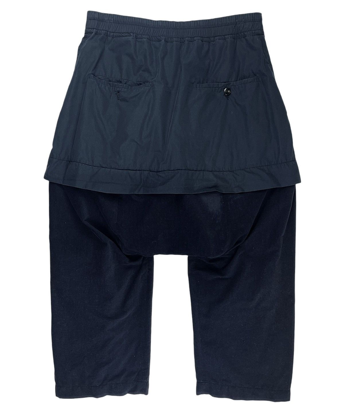 Rick Owens FW10 Rick Owens Gleam Kilted Skirt Cropped Pants Black Size US 30 / EU 46 - 2 Thumbnail