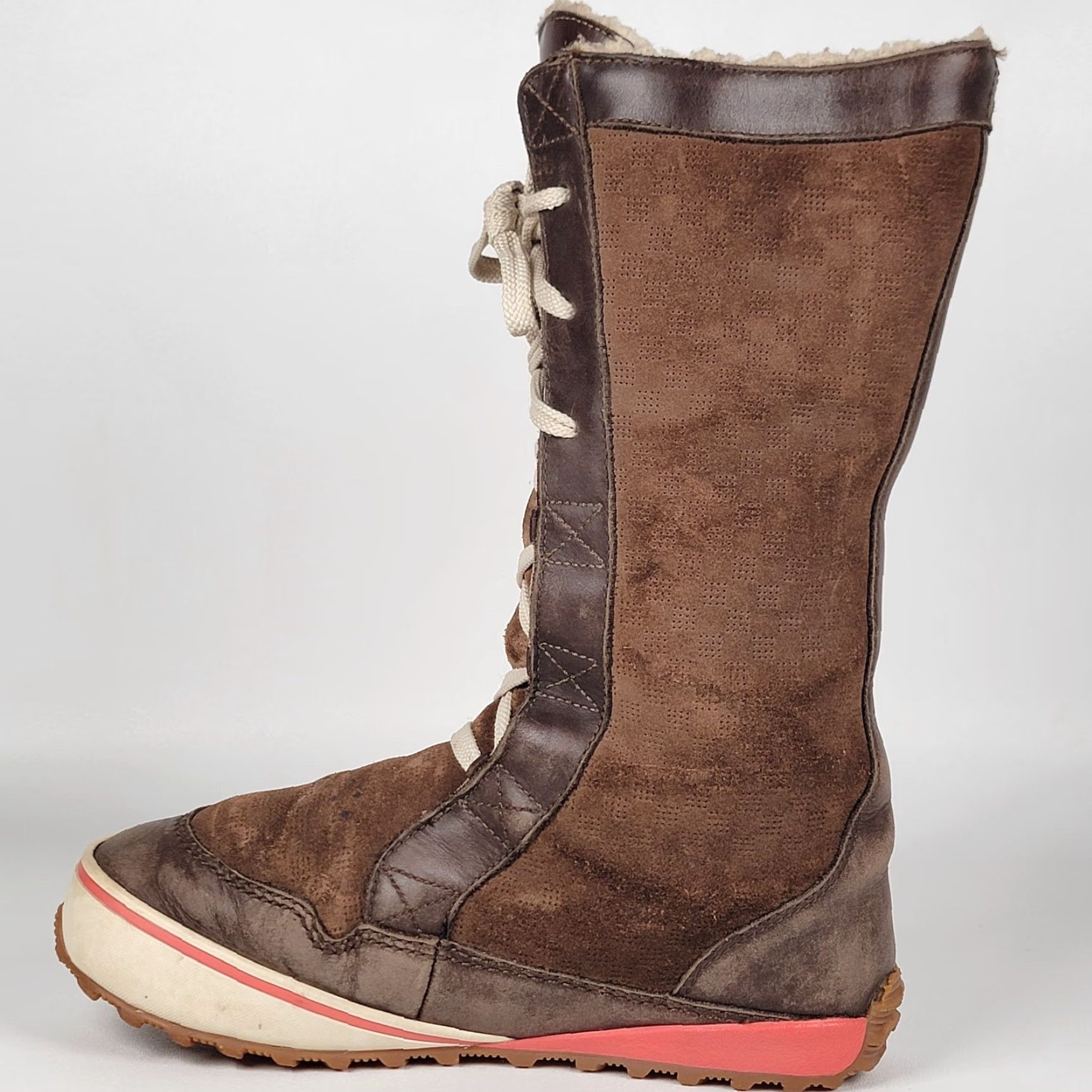 SOREL Sorel Mackenzie Boots Womens Size 8.5 Brown Waterproof Lace Up Tall Size US 7 / IT 37 - 4 Thumbnail