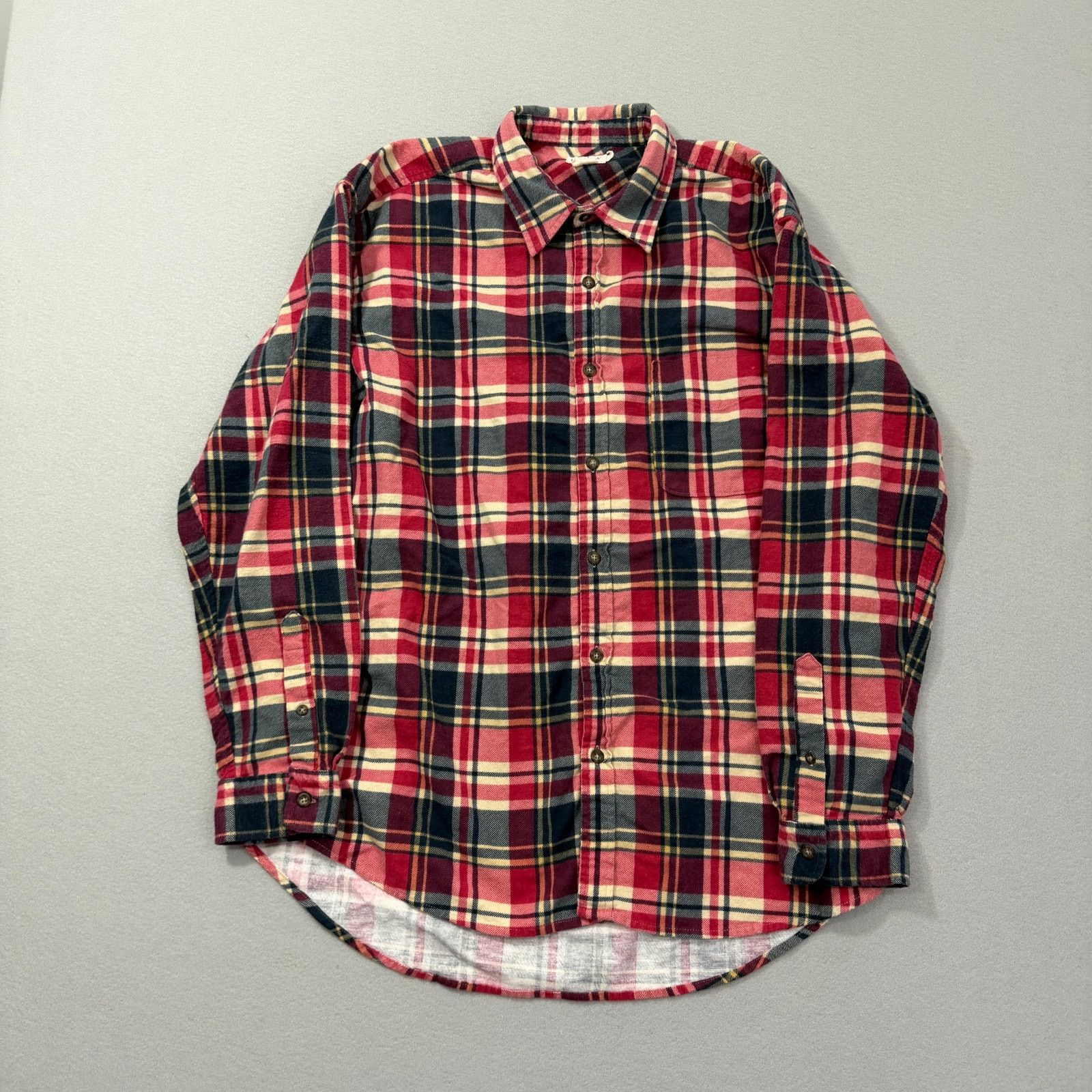 J.Crew Vintage J Crew Flannel Shirt Men's Large Red Plaid Preppy Size US L / EU 52-54 / 3 - 1 Thumbnail