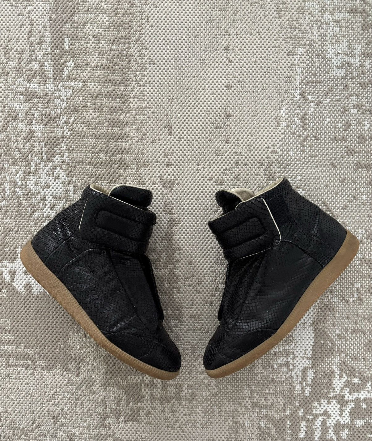 Maison Margiela Future High ブラック 43 Maison Margiela Future Black Men 10 43 Leather High Top