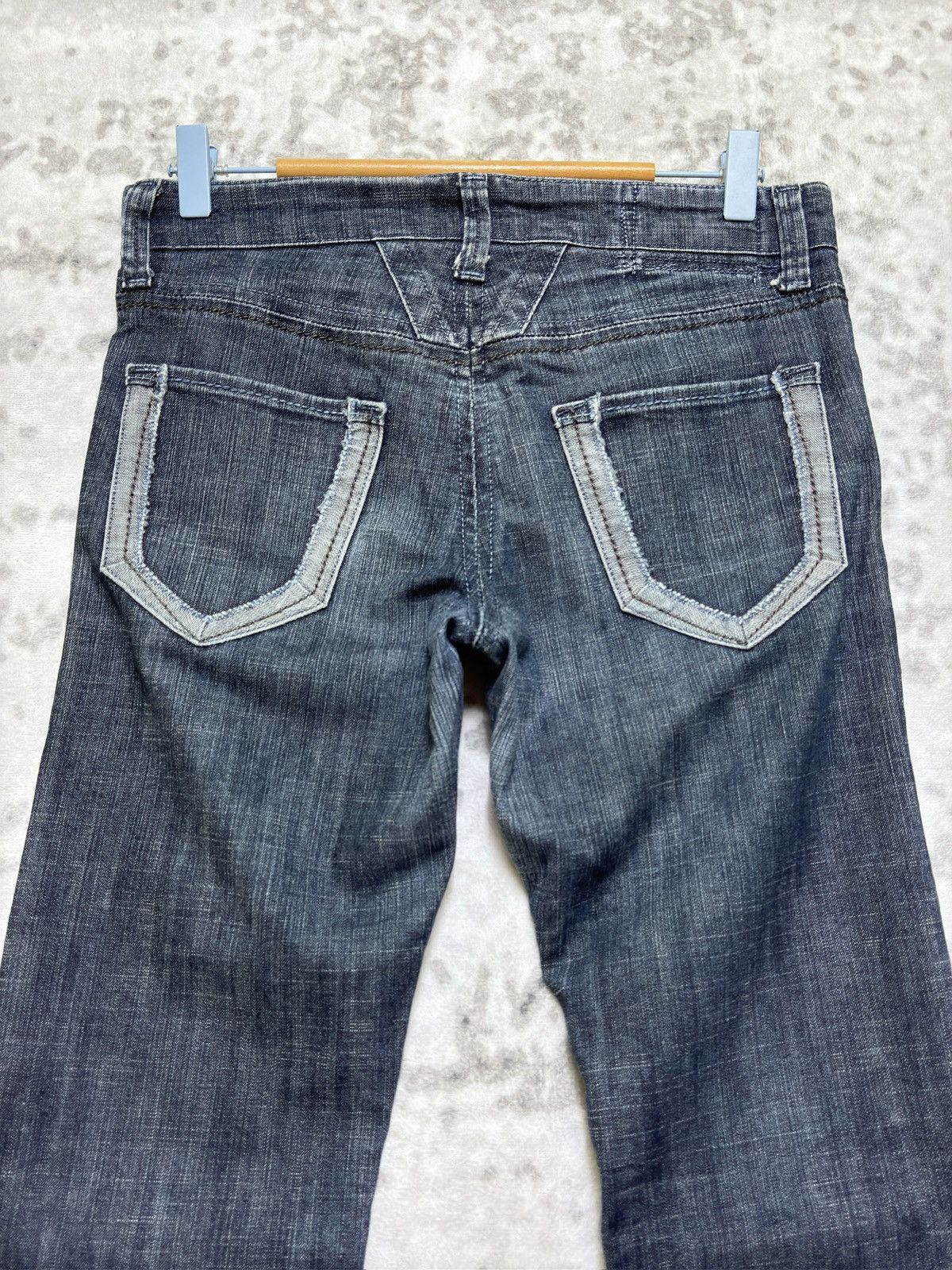 Marithe + Francois Girbaud Vintage Girbaud Y2K Skinny Denim Unique Pocket Design Size US 28 / EU 44 - 8 Thumbnail