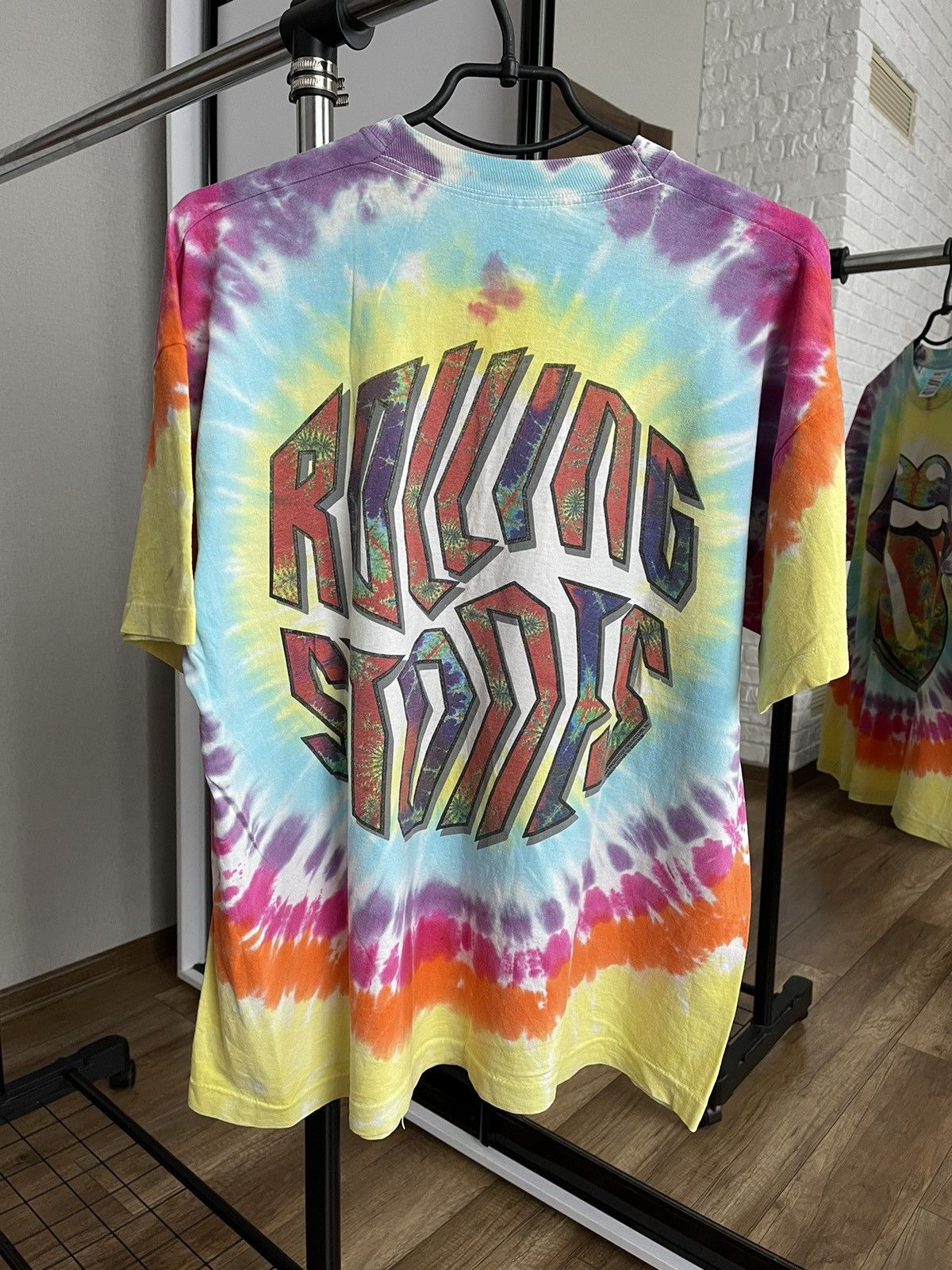 Band Tees 1994 The Rolling Stones Vintage Psychedelic T-Shirt Tee Band Size US XL / EU 56 / 4 - 8 Thumbnail