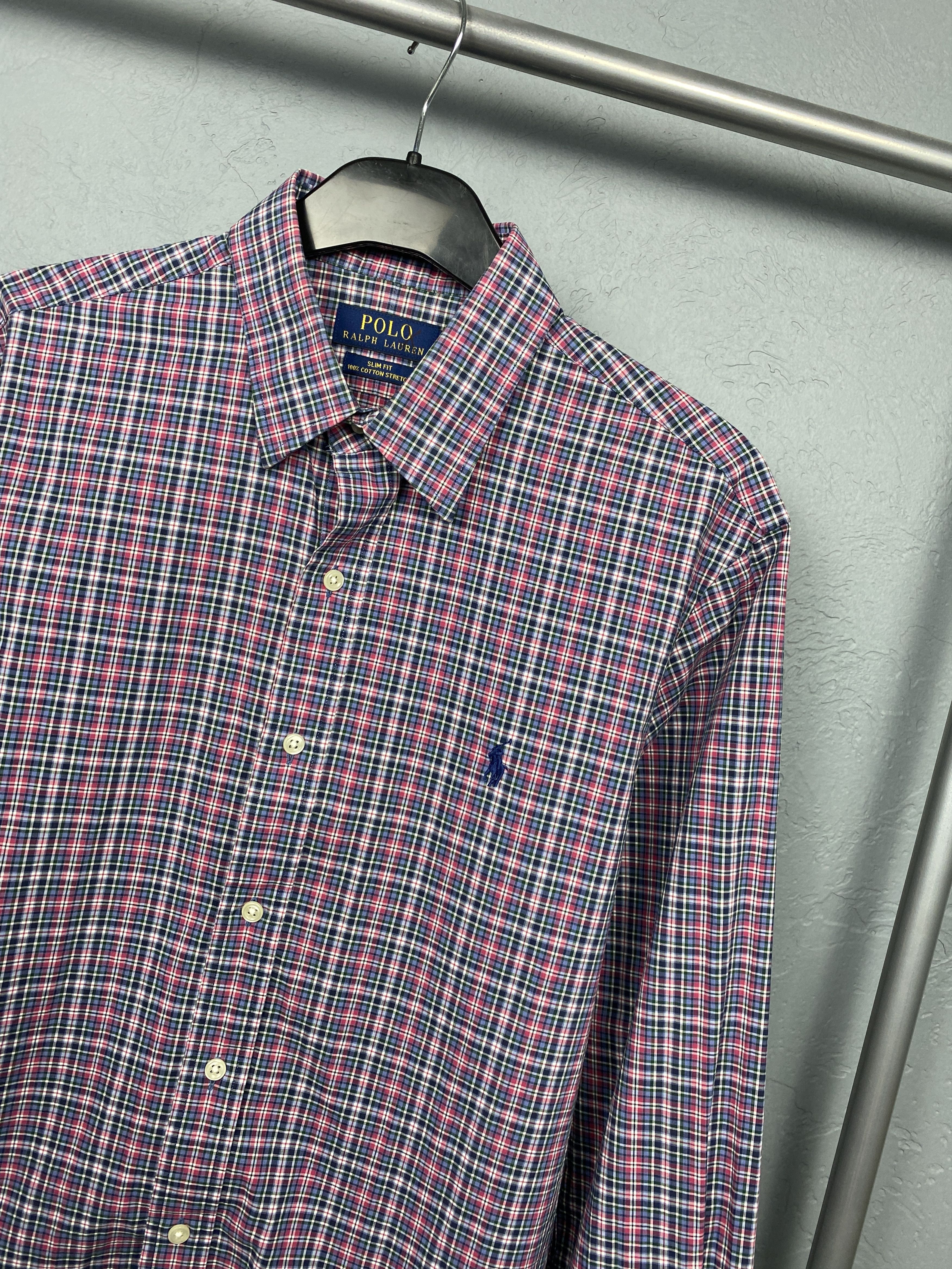 Polo Ralph Lauren Polo Ralph Lauren Vintage Mens Long Sleeve Plaid Shirt Size US M / EU 48-50 / 2 - 2 Thumbnail