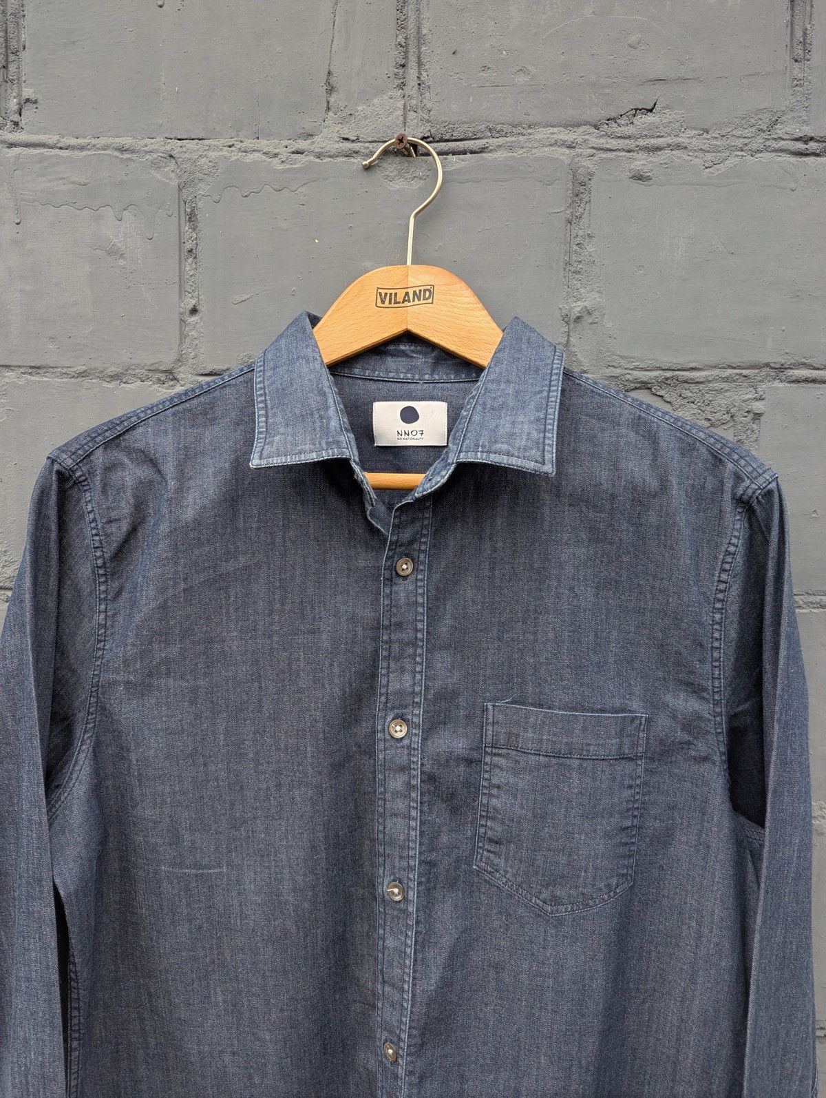 NN07 Navy blue NN07 Denim Button-up Pocket Shirt Size US M / EU 48-50 / 2 - 3 Thumbnail