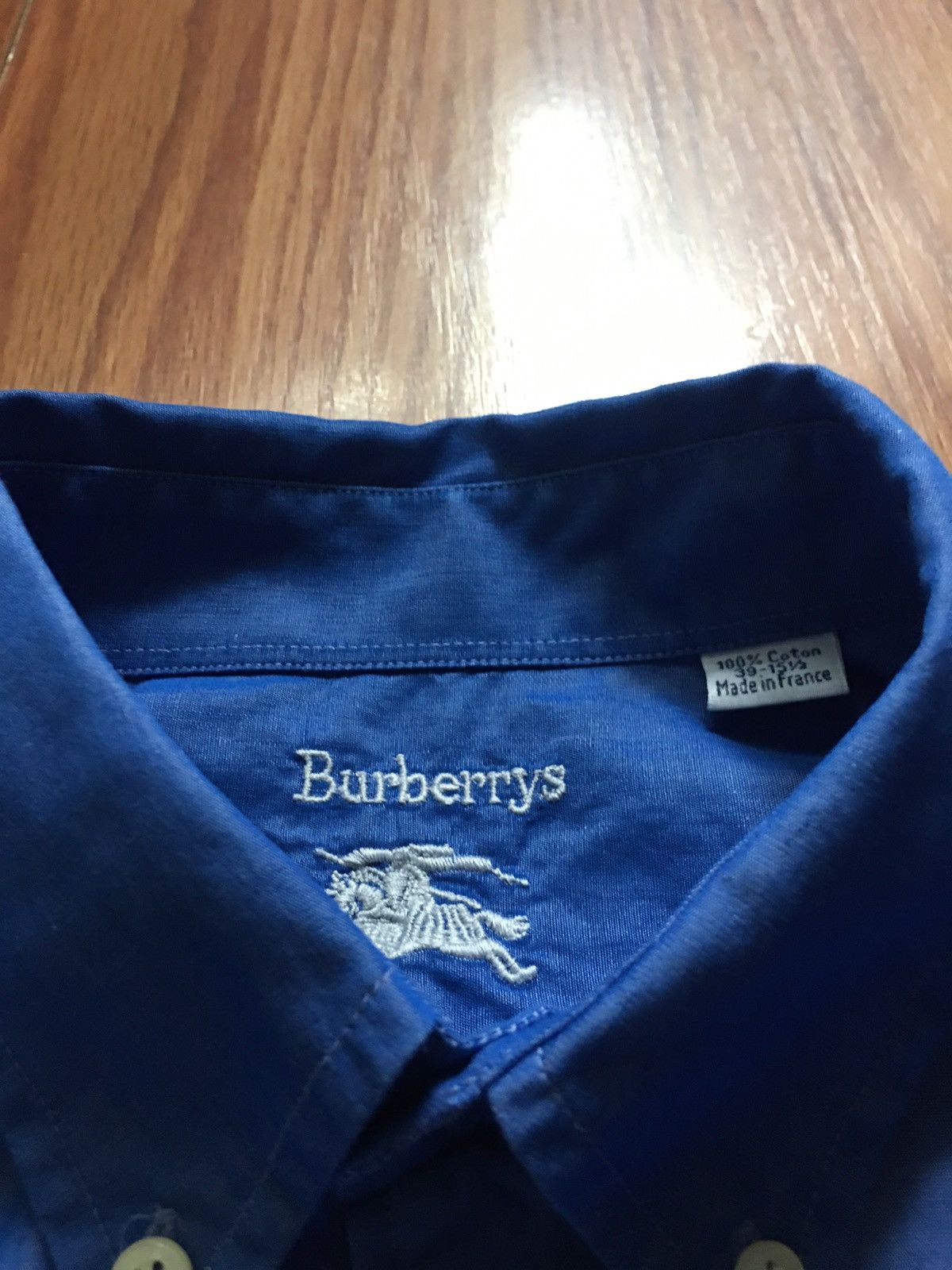 Burberry Burberrys Blue Cotton Elegant Shirt Size 15.5 / 39 Size 40S - 8 Thumbnail