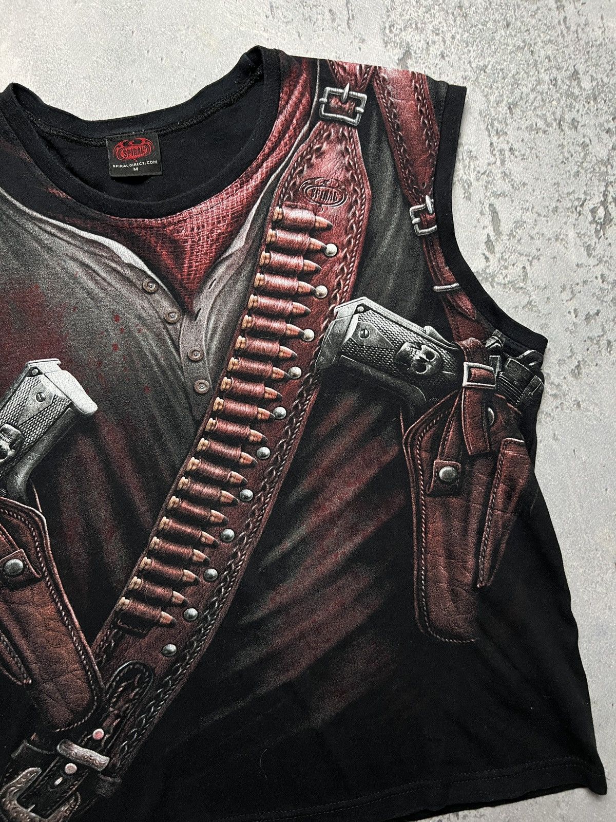 Band Tees Vintage y2k Spiral 3D Stalker Holster Wrap Zombie Bones Tee Size US M / EU 48-50 / 2 - 4 Thumbnail
