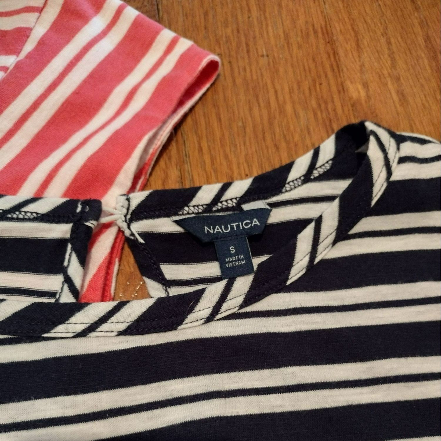 Nautica Nautica Womens Striped Short Sleeve T-Shirt, Size S, Set of Size S / US 4 / IT 40 - 2 Thumbnail