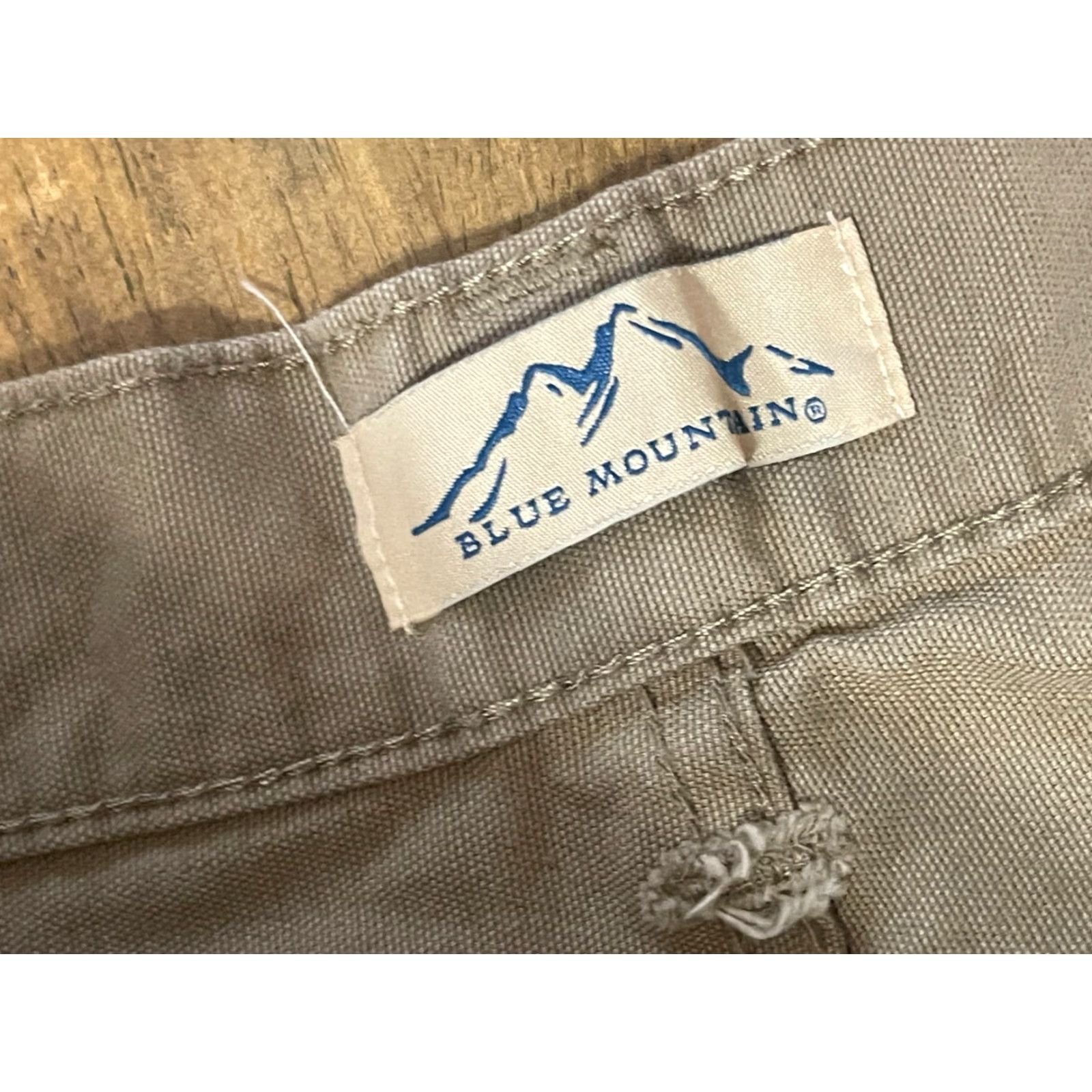 The Mountain Blue Mountain Pants Men Khaki Straight Leg 34x34 Beige Brown Casual Vintage? No 34" Inseam Regular Mens Pants Size US 34 / EU 50 - 3 Thumbnail